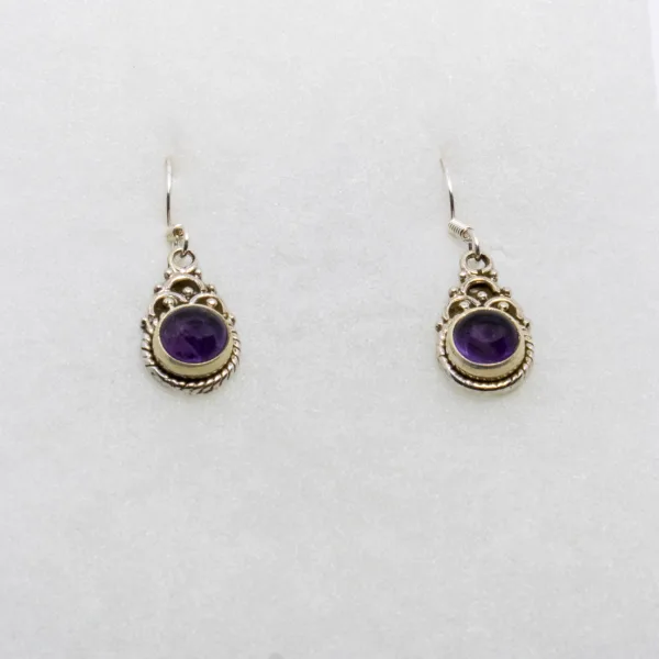Boucles d'oreilles en Amethyse