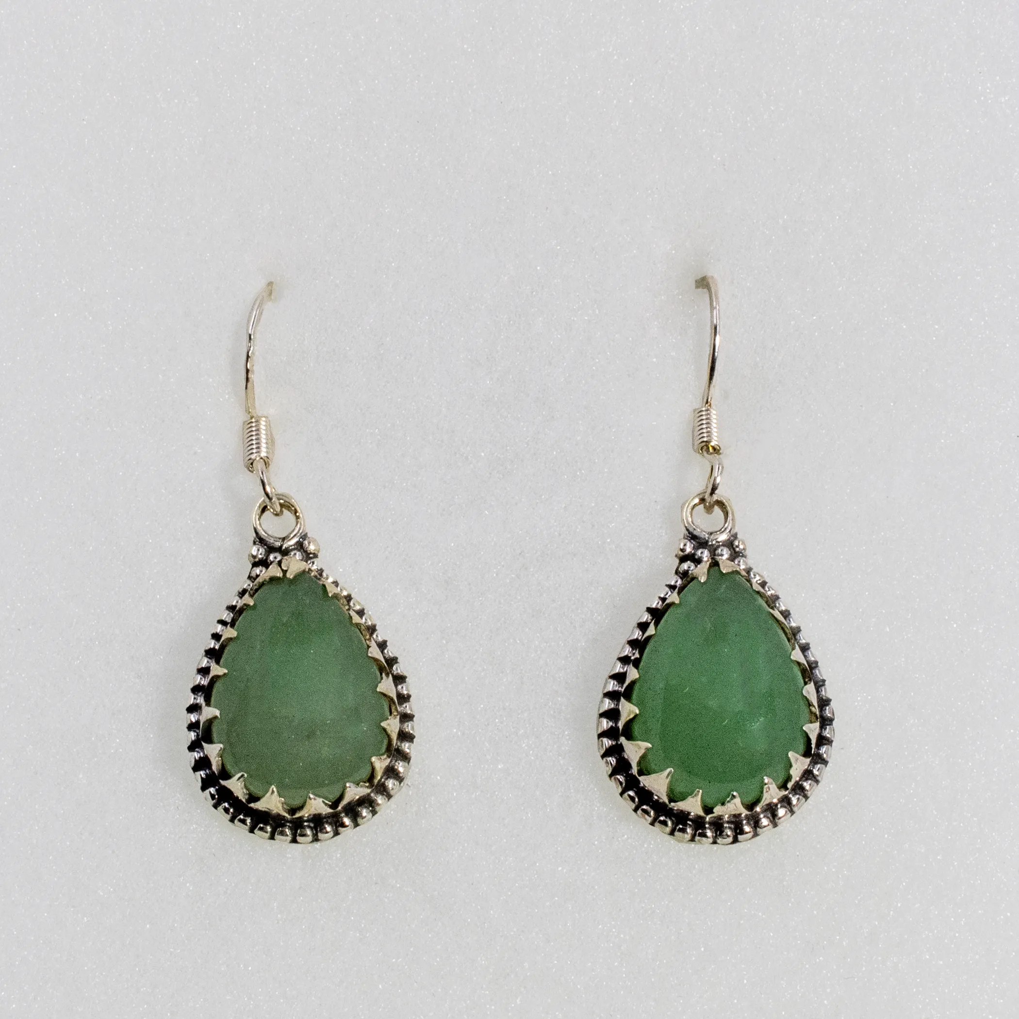 Boucles d&rsquo;oreilles en Aventurine Verte