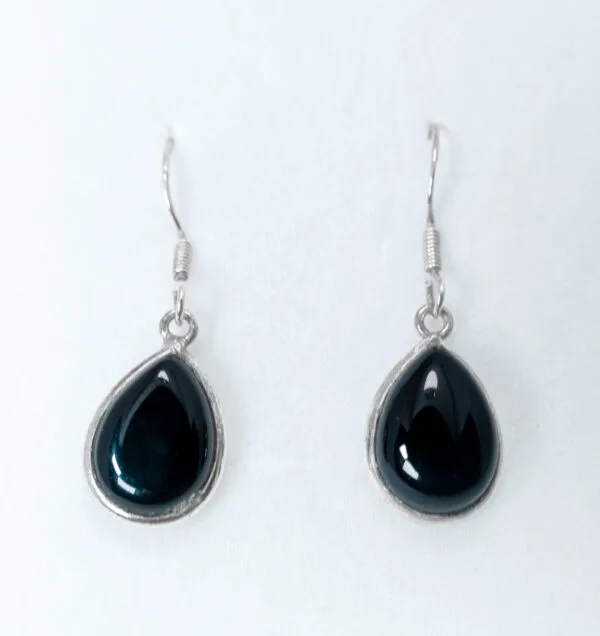 Boucles d'oreilles en Onyx Noir