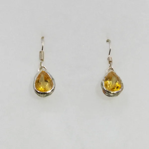 Boucles d'oreilles en Citrine