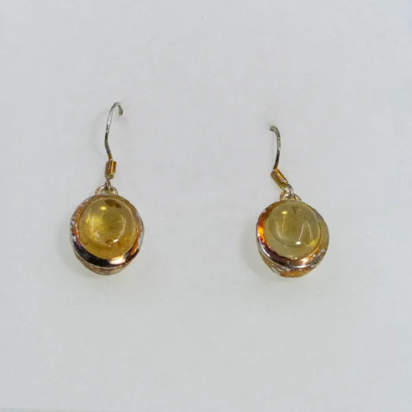 Boucles d'oreilles en Citrine