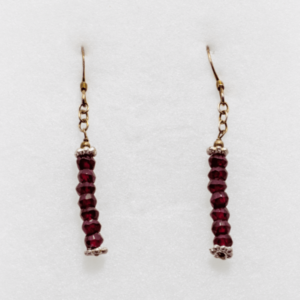 Boucles d'oreilles en Grenat