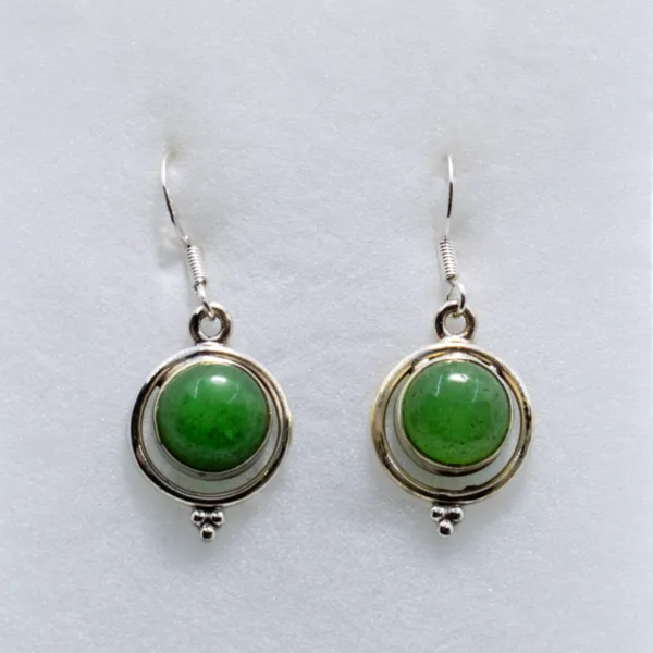 Boucles d'oreilles en Jade