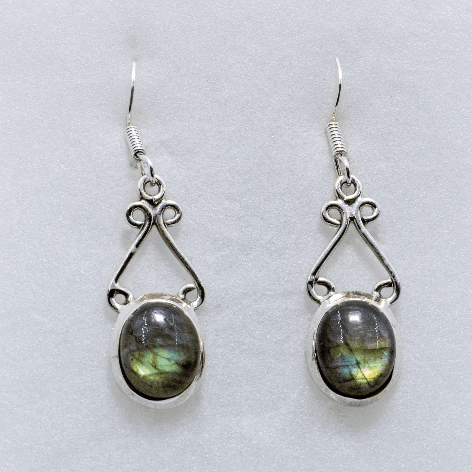 Boucles d’oreilles en Labradorite