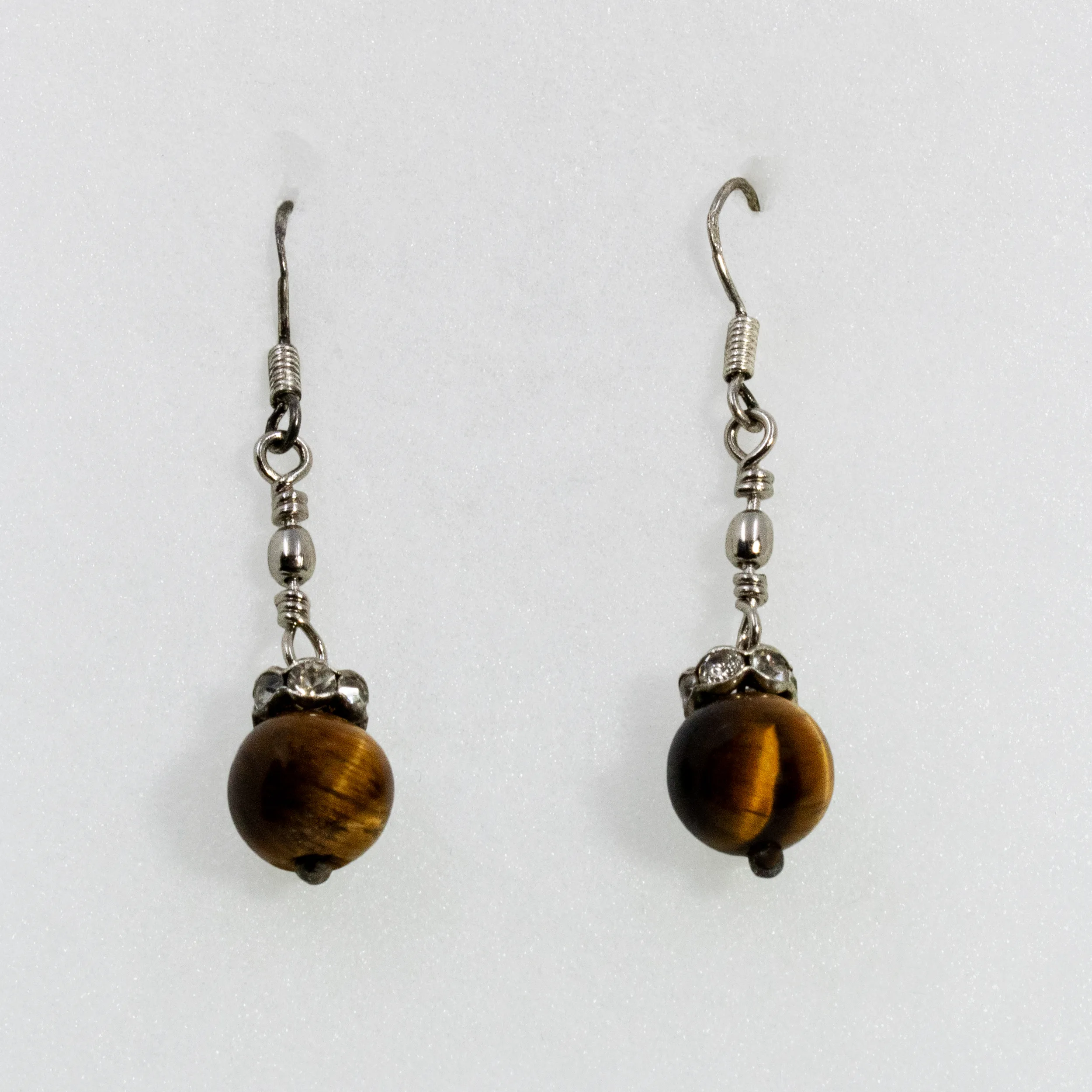 Boucles d&rsquo;oreilles en Œil du Tigre