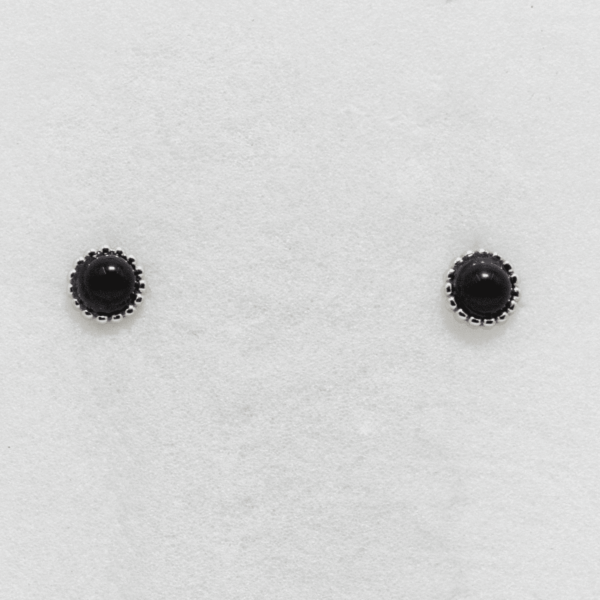 Boucles d'oreilles en Onyx Noir