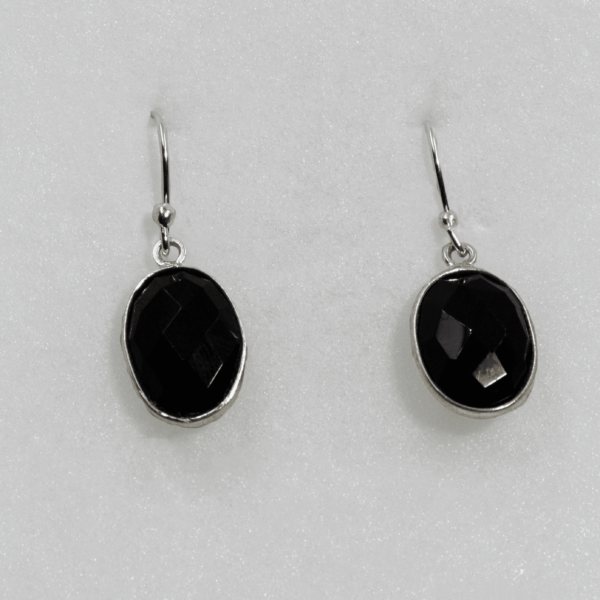 Boucles d'oreilles en Onyx Noir