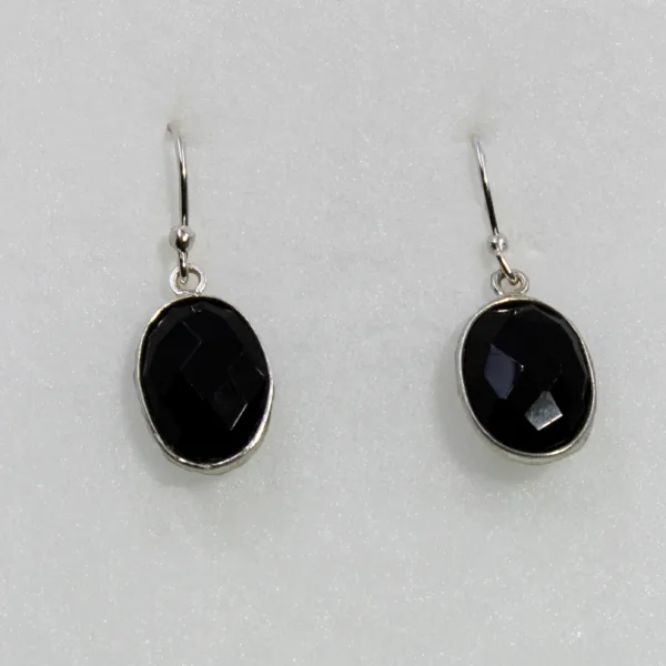 Boucles d'oreilles en Onyx Noir
