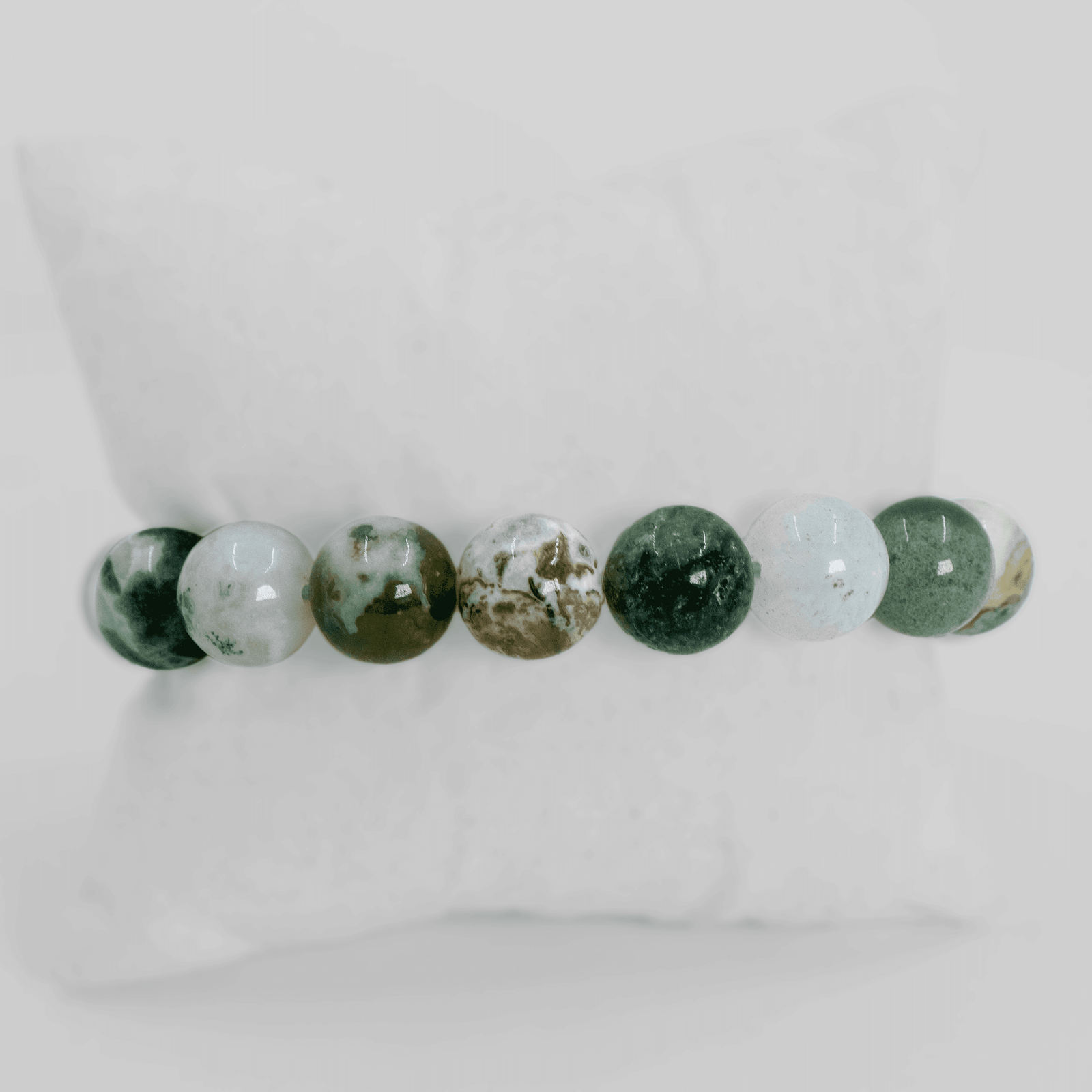 Bracelet en Agate Herbe