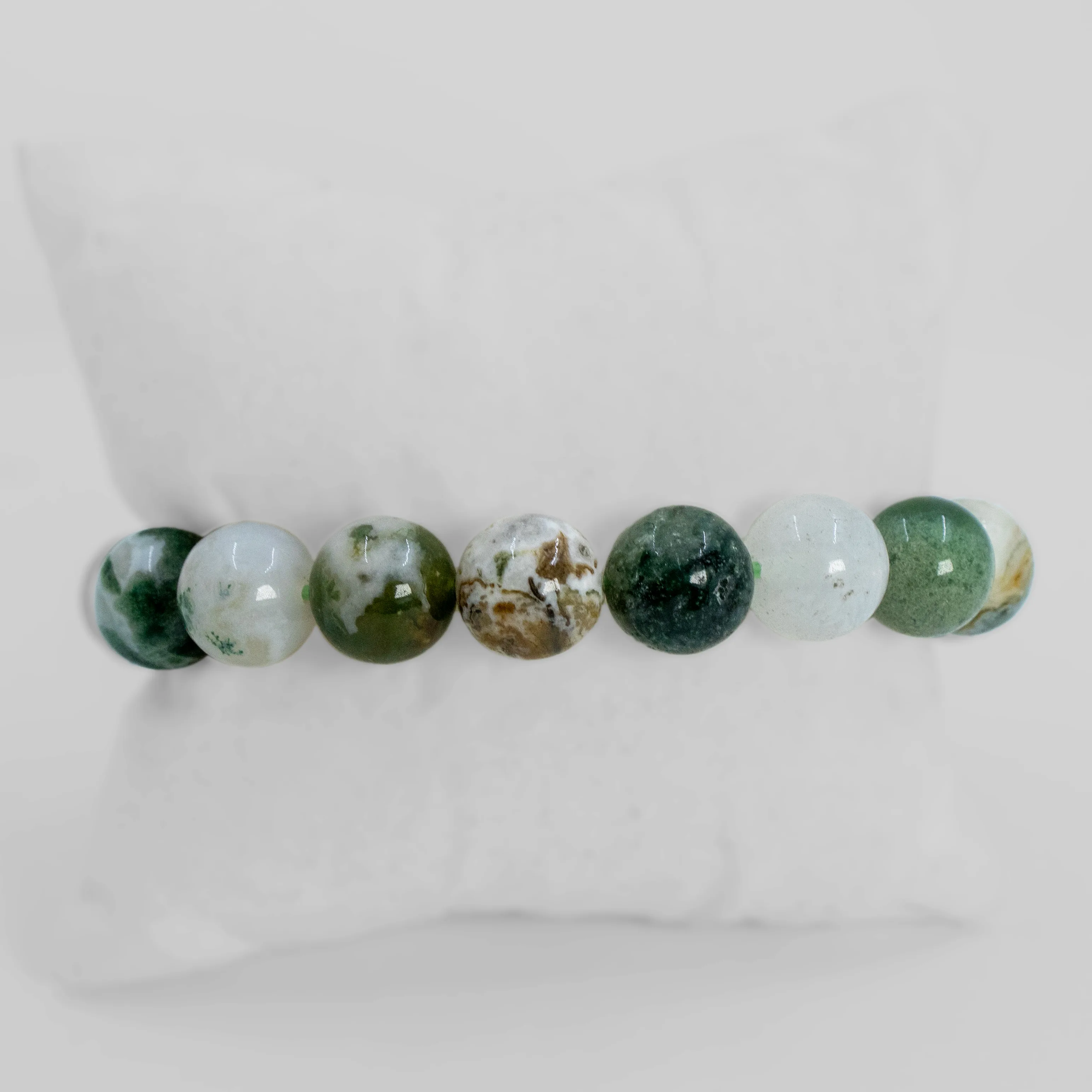 Bracelet en Agate Herbe