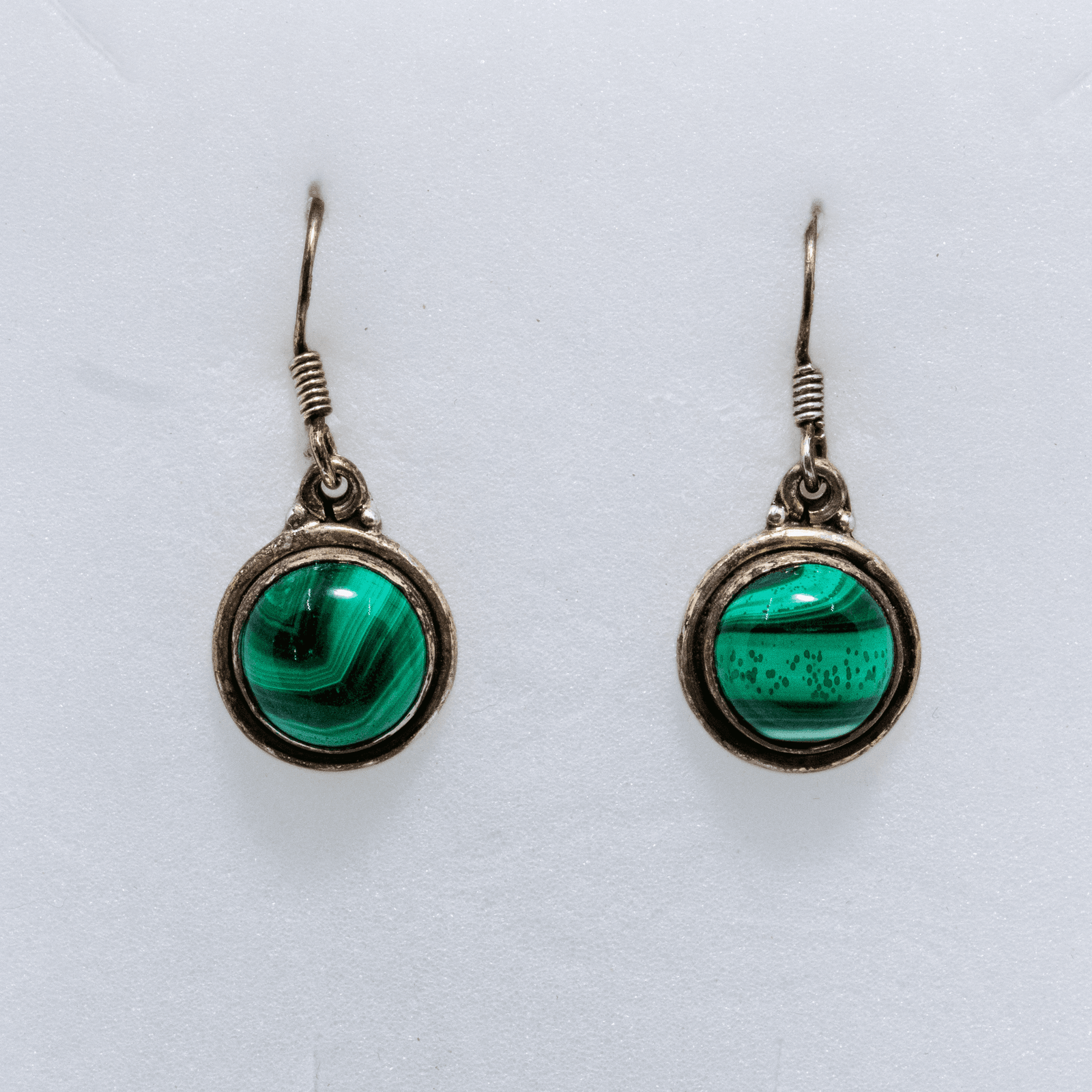 Boucles d’oreilles en Malachite