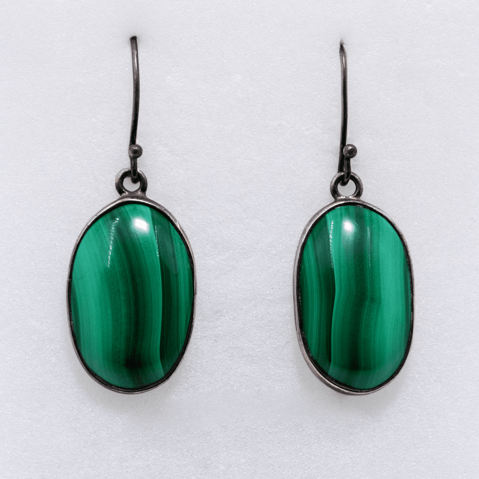 Boucles d’oreilles en Malachite