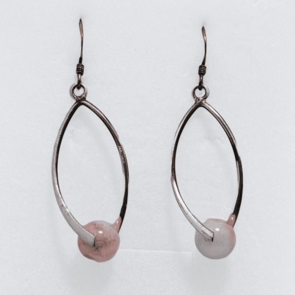 Boucles d'oreilles en morganite