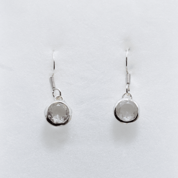 Boucles d'oreilles en quartz de roche