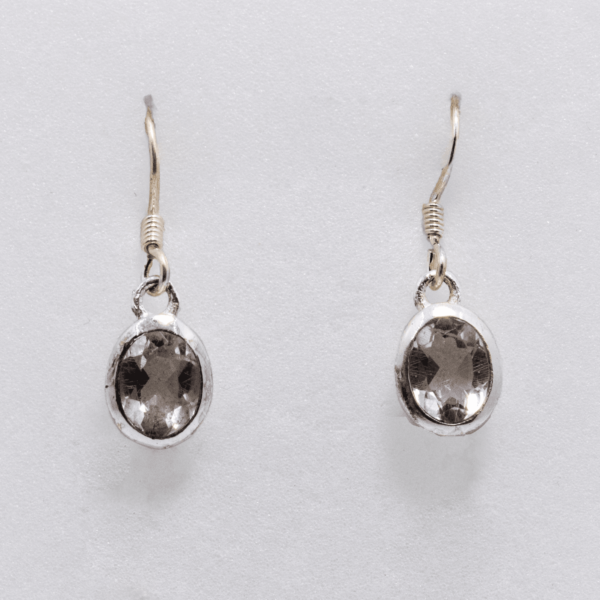 Boucles d'oreilles en quartz de roche