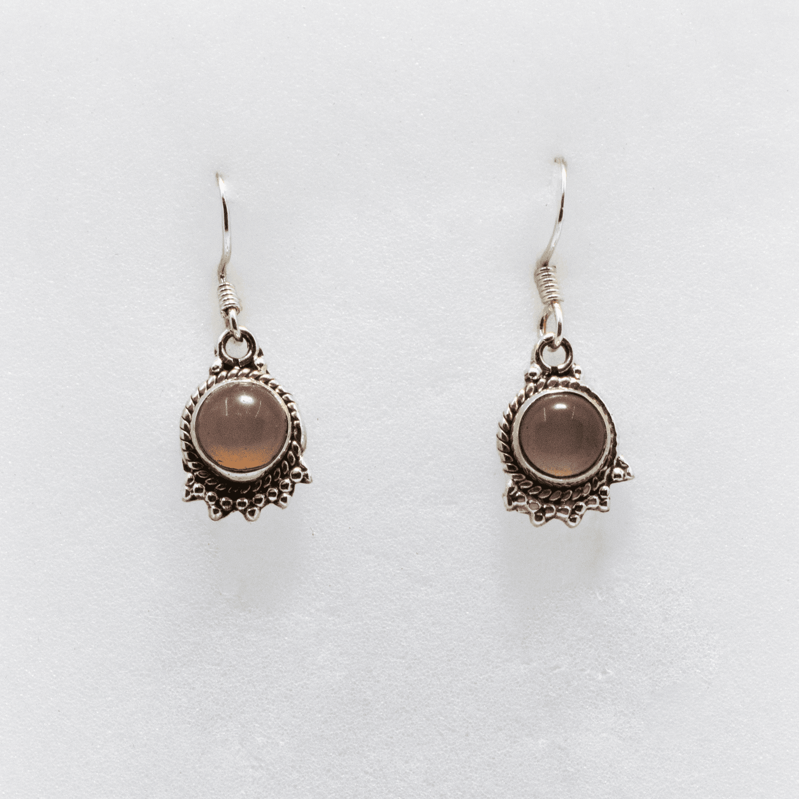Boucles d’oreilles en Quartz Rose
