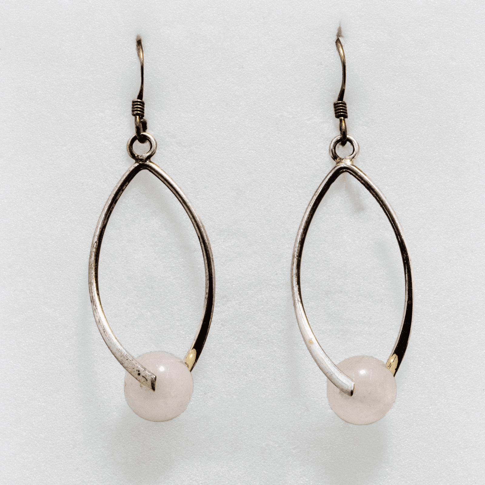 Boucles d’oreilles en Quartz Rose