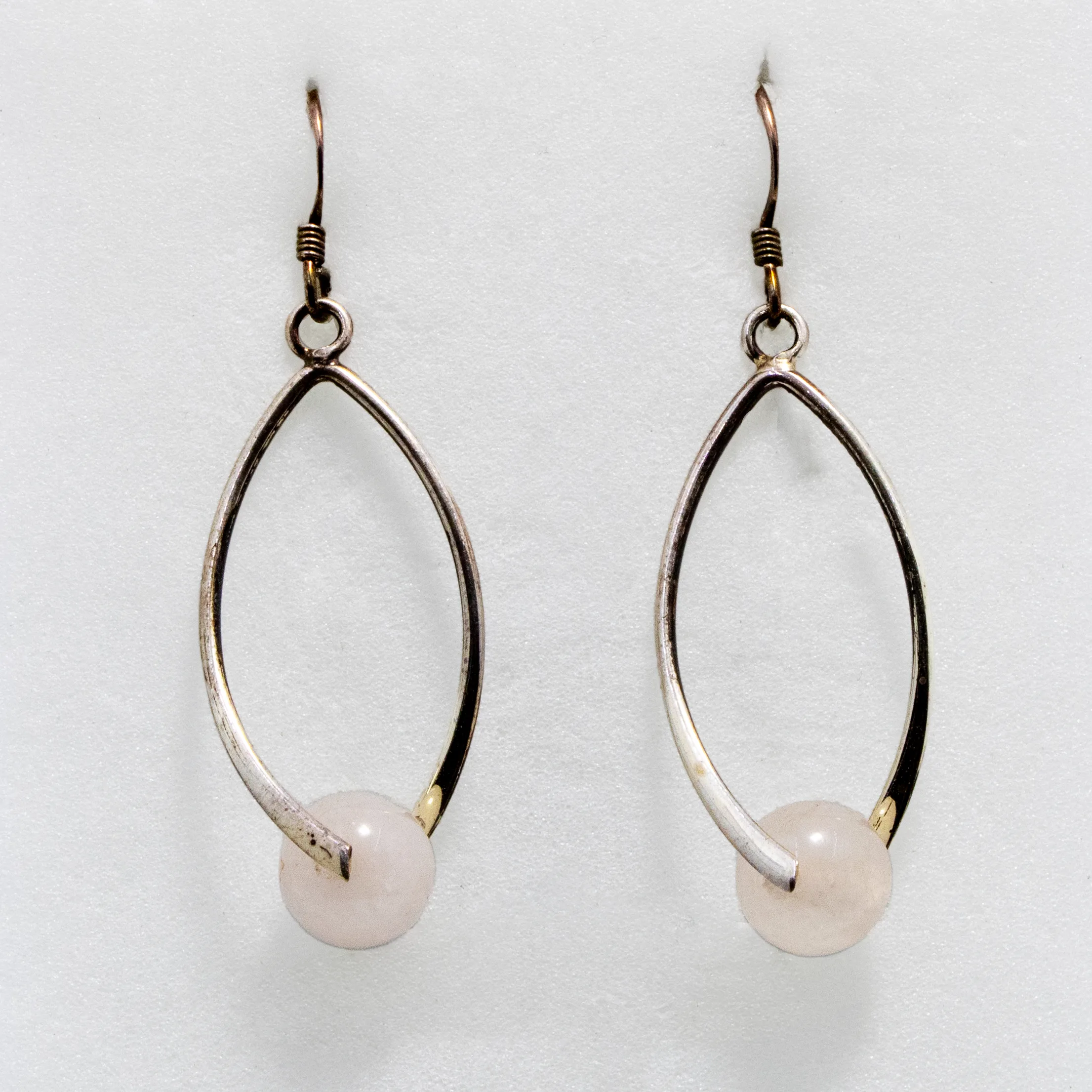 Boucles d&rsquo;oreilles en Quartz Rose