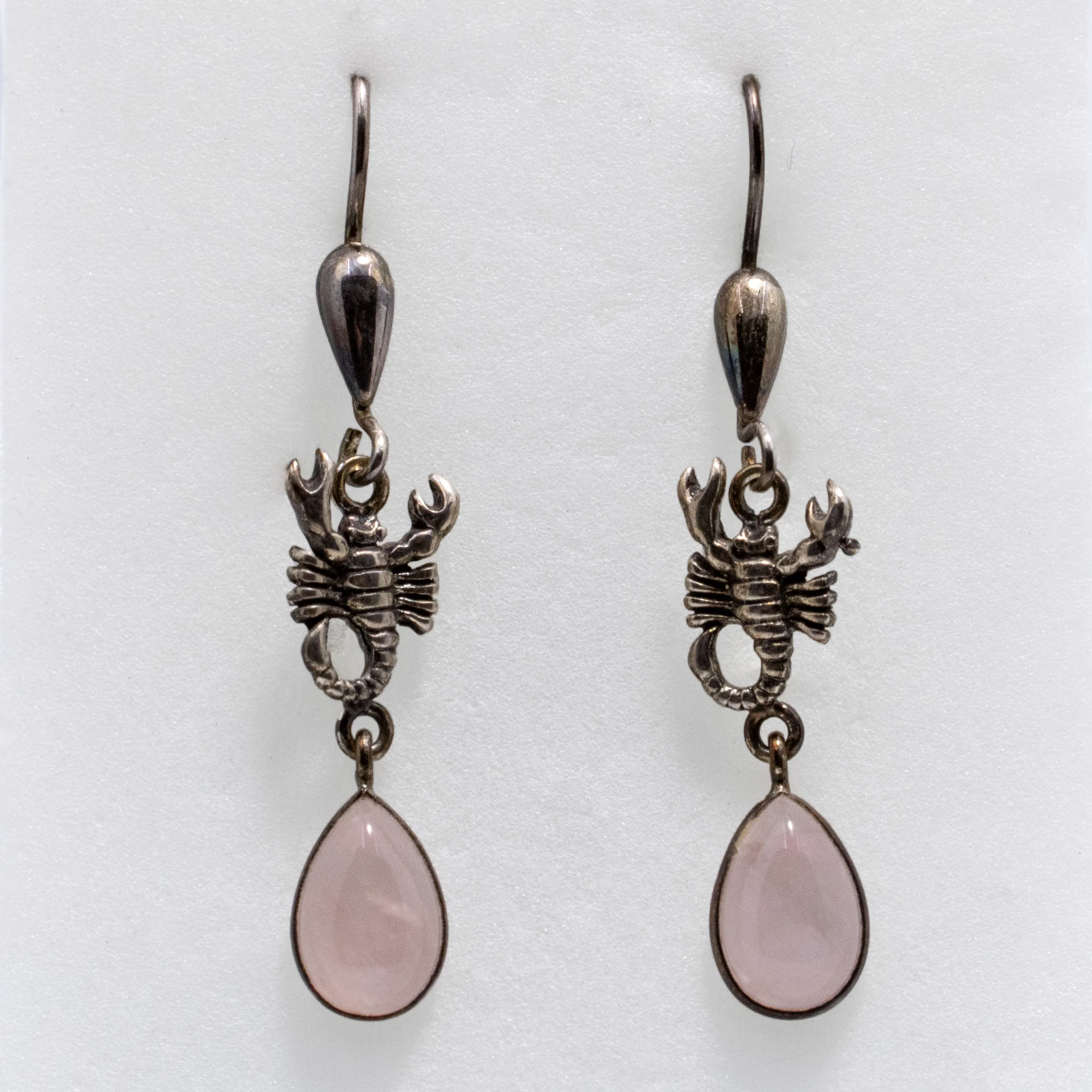 Boucles d’oreilles en Quartz Rose