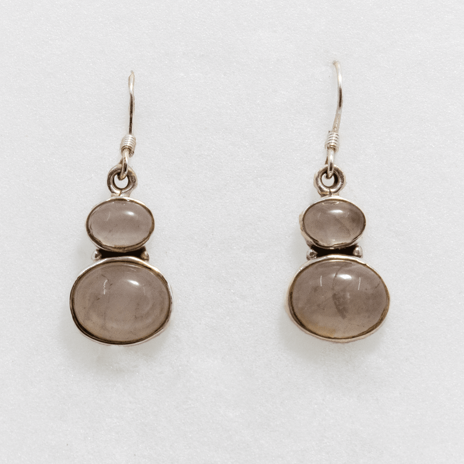 Boucles d’oreilles en Quartz Rose