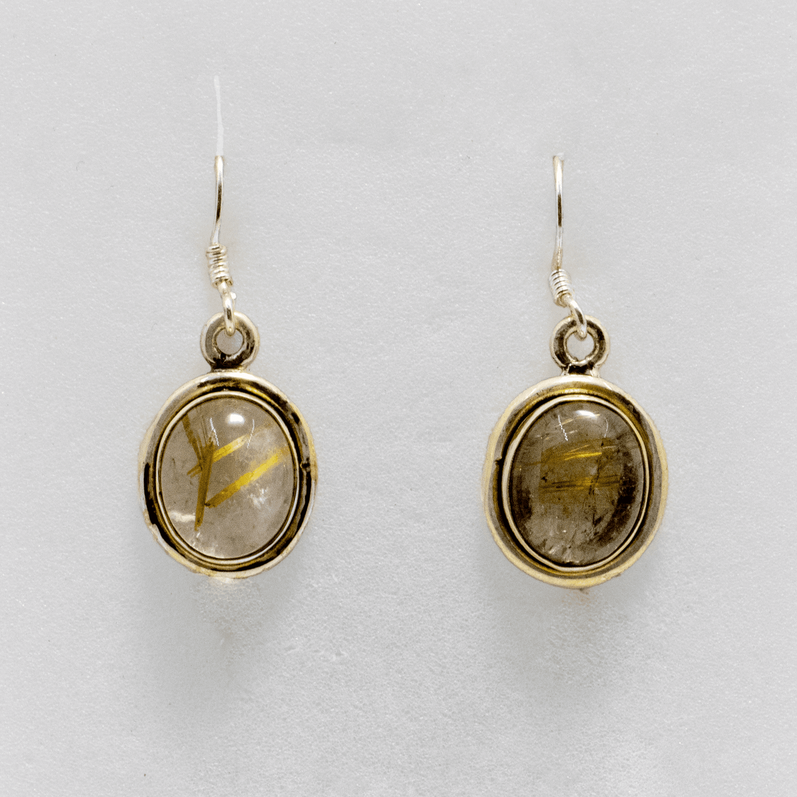 Boucles d’oreilles en Quartz Rutilé