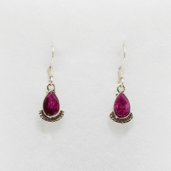 Boucles d'oreilles en rubis