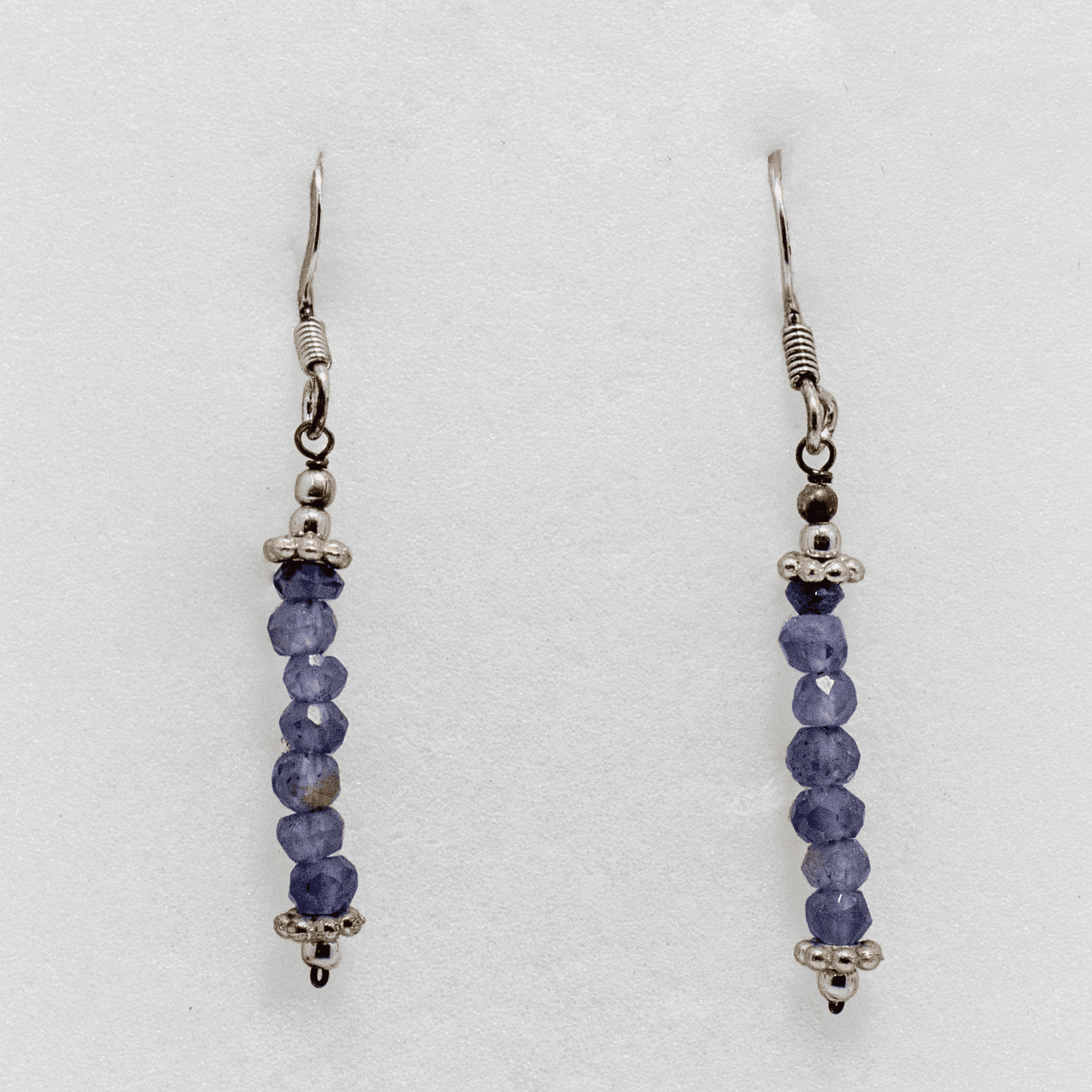 Boucles d’oreilles en Saphir Bleu