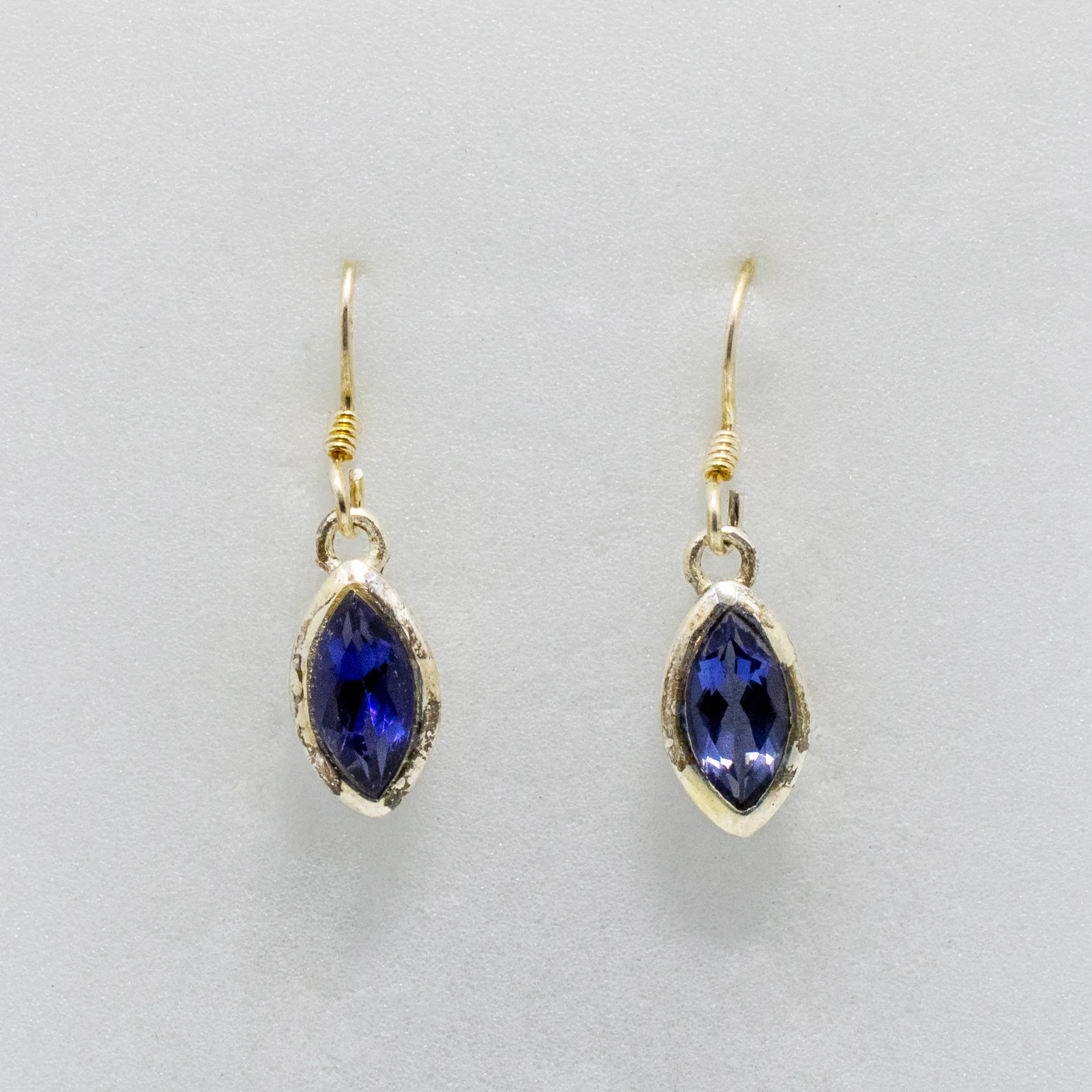 Boucles d’oreilles en Saphir Bleu