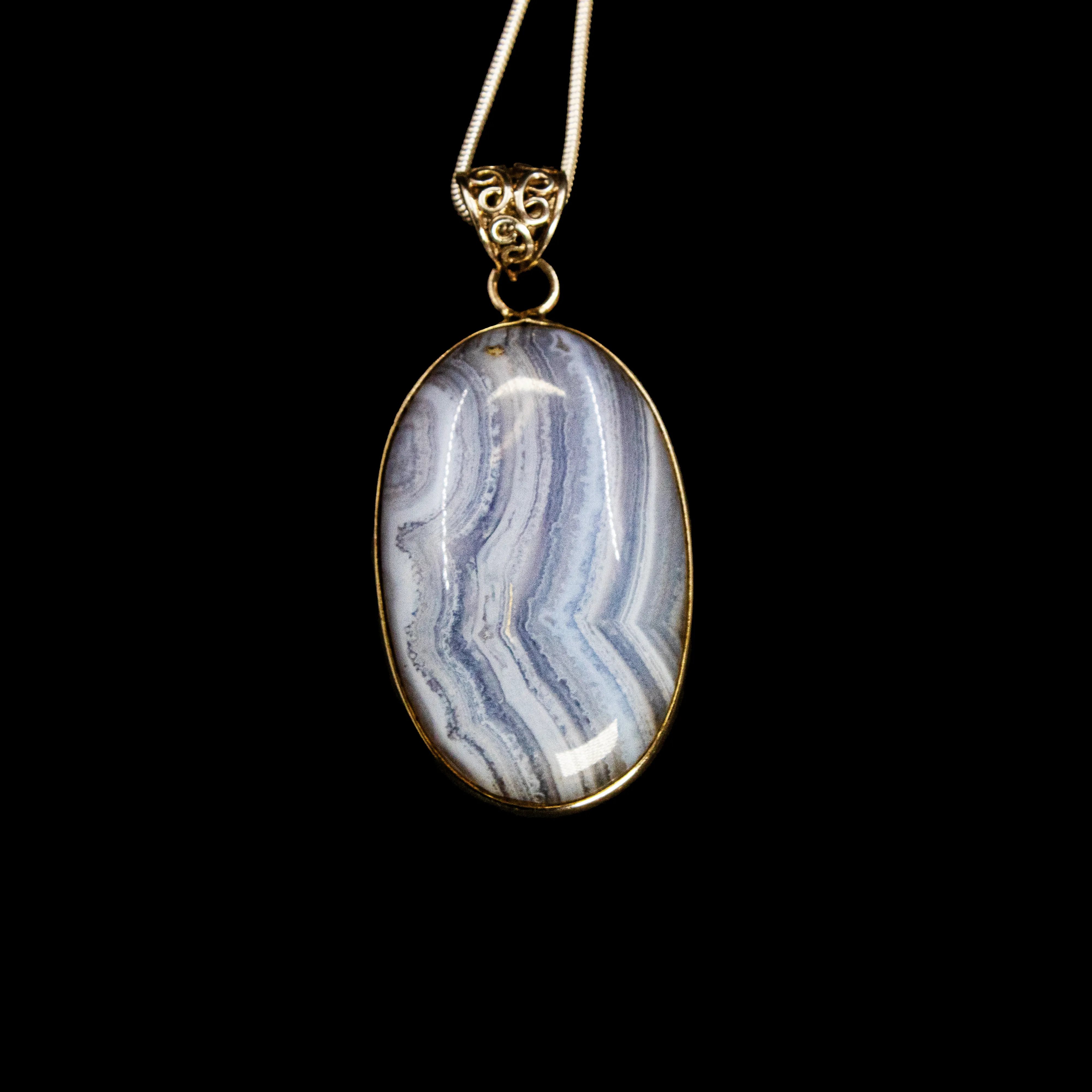 Pendentif en Calcédoine