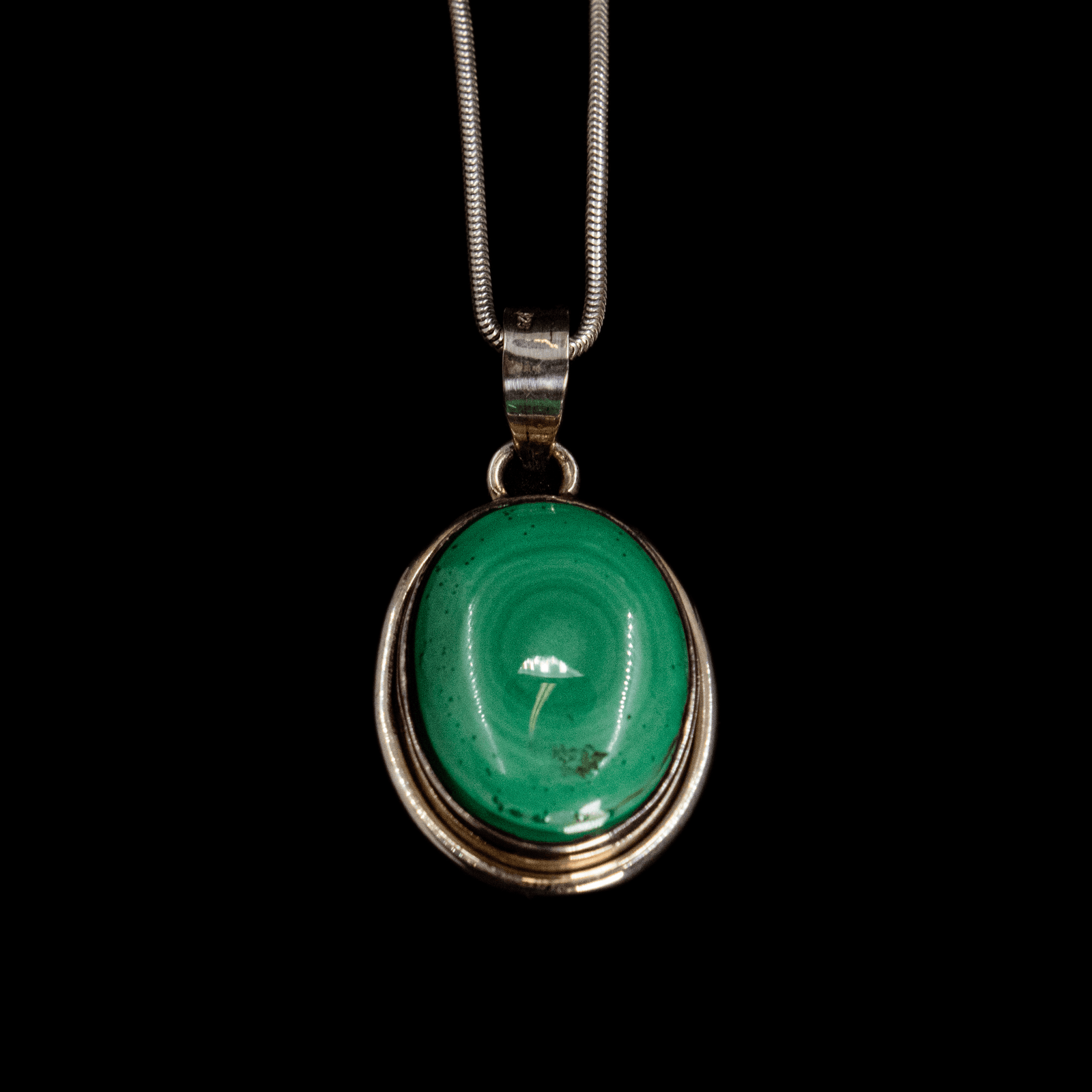 Pendentif en Malachite
