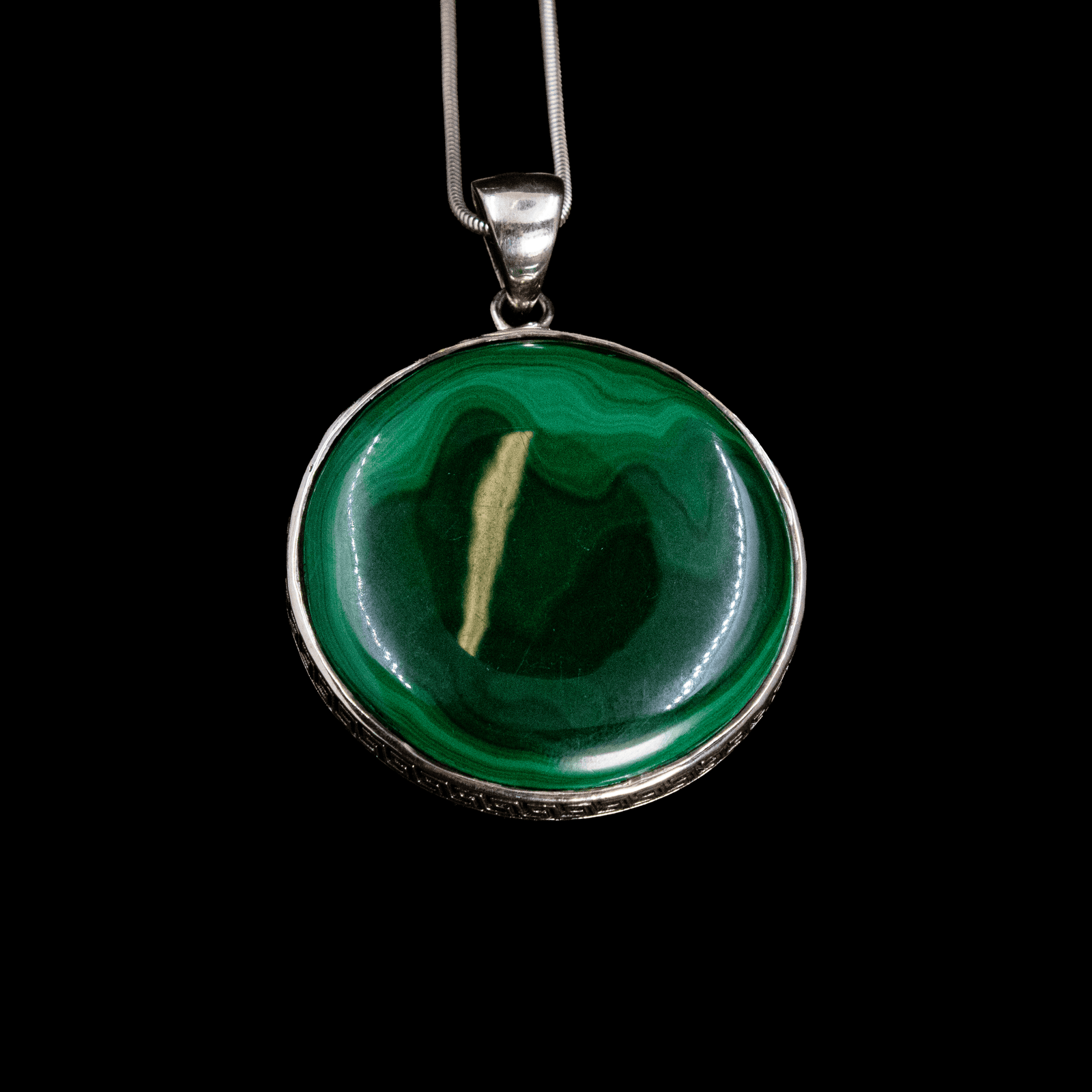 Pendentif en Malachite