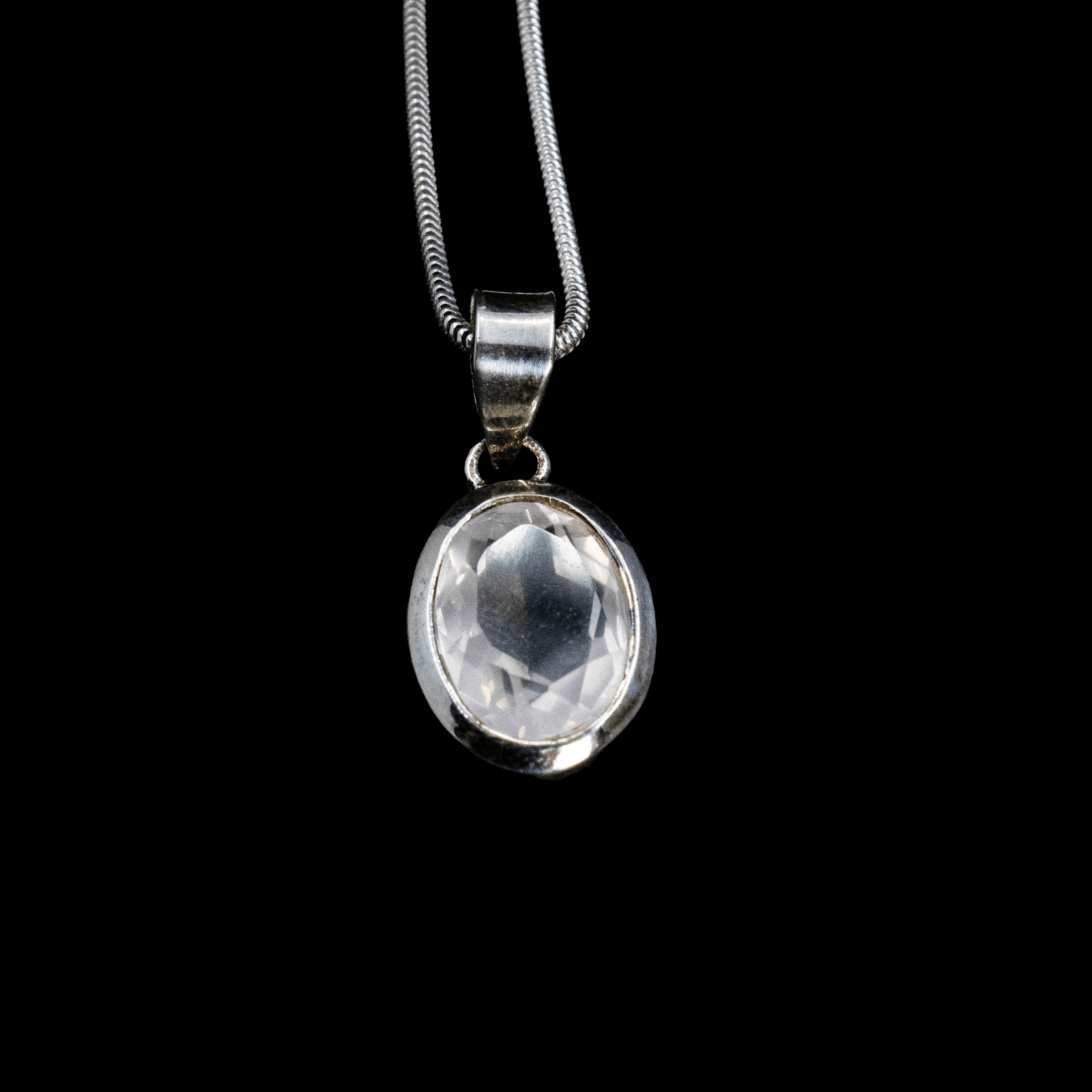 Pendentif en Quartz Rose