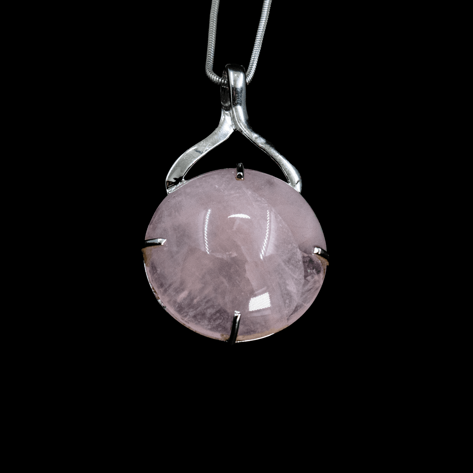 Pendentif en Quartz Rose