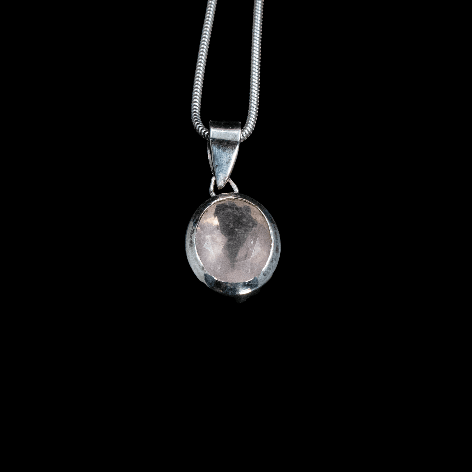 Pendentif en Quartz Rose