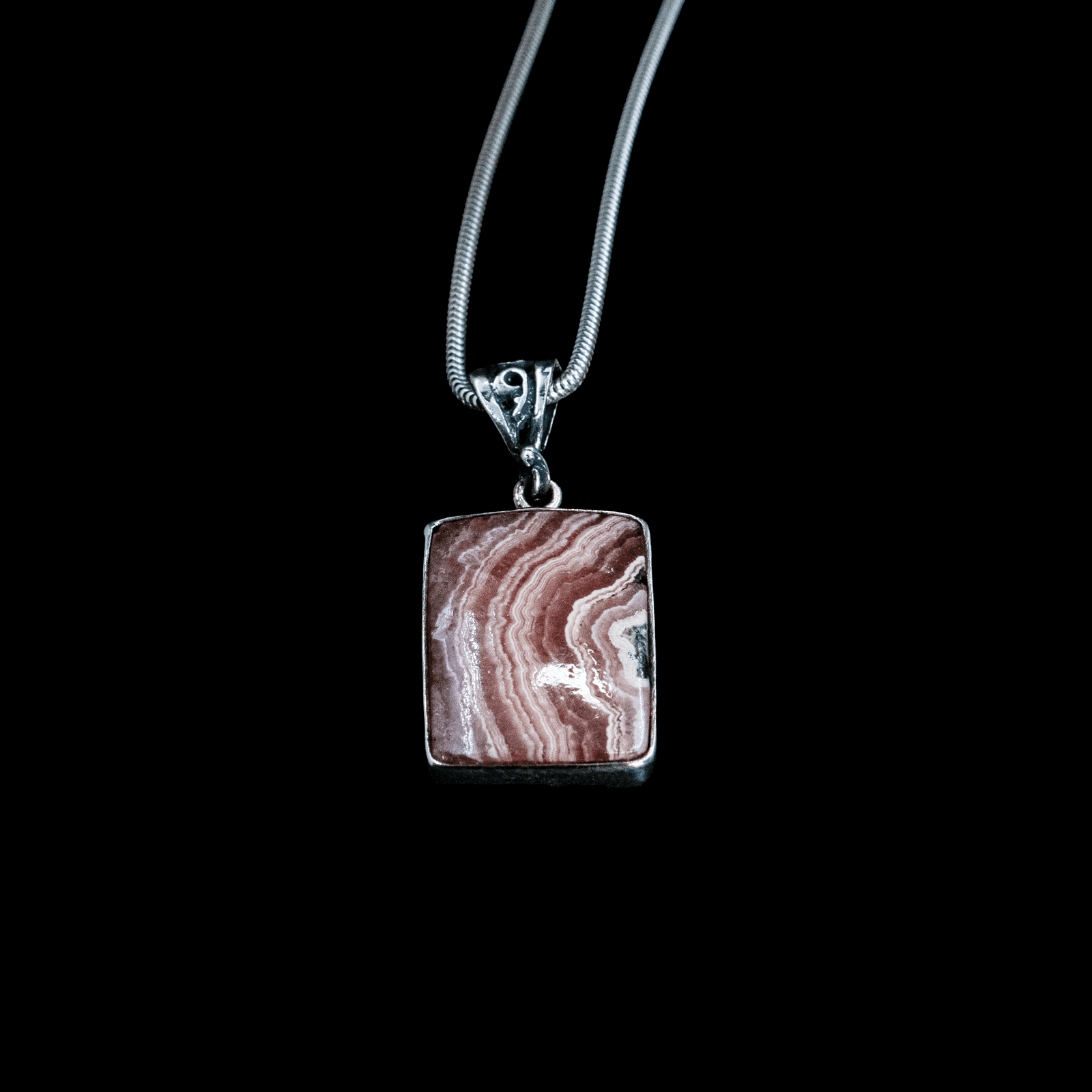 Pendentif en Rhodochrosite