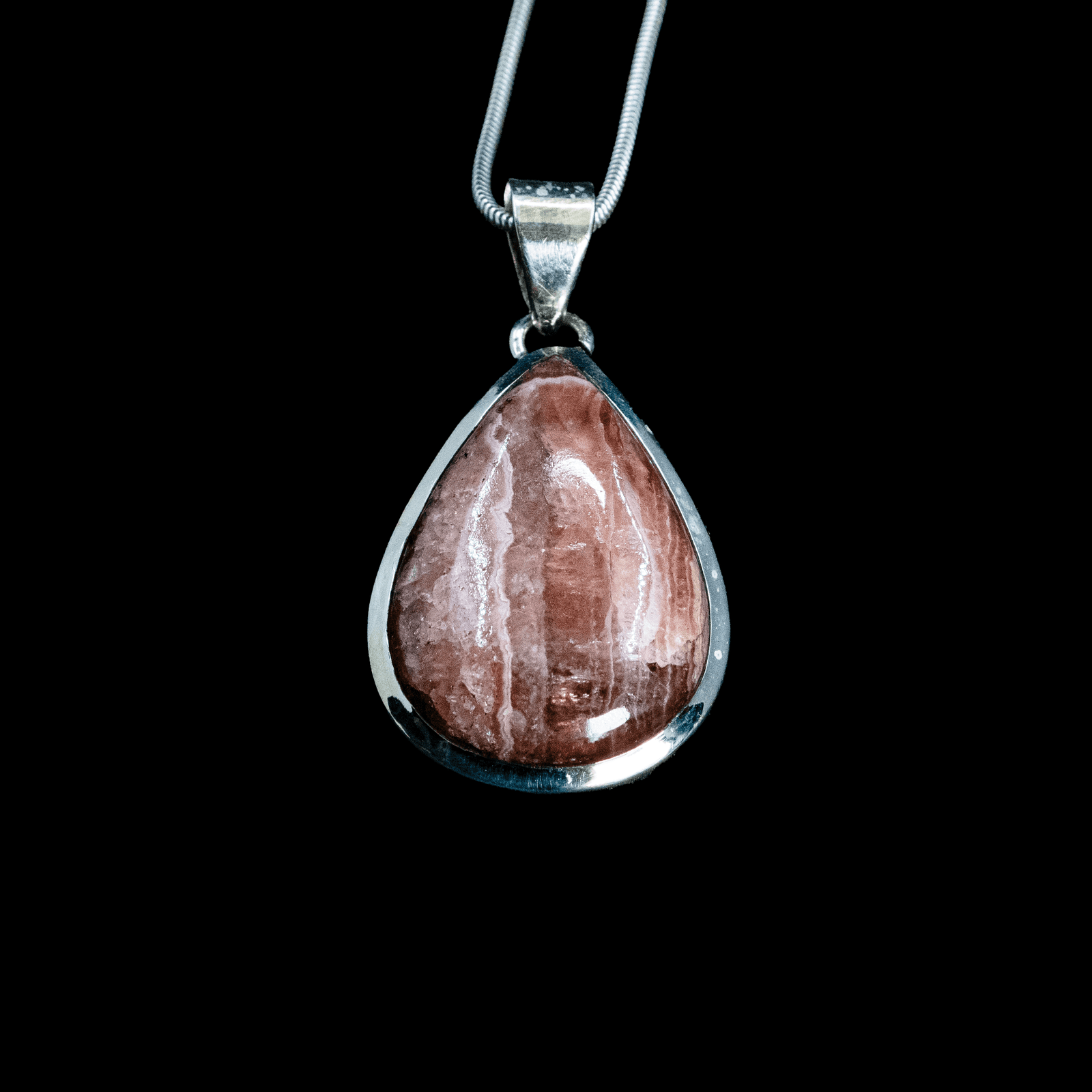 Pendentif en Rhodochrosite