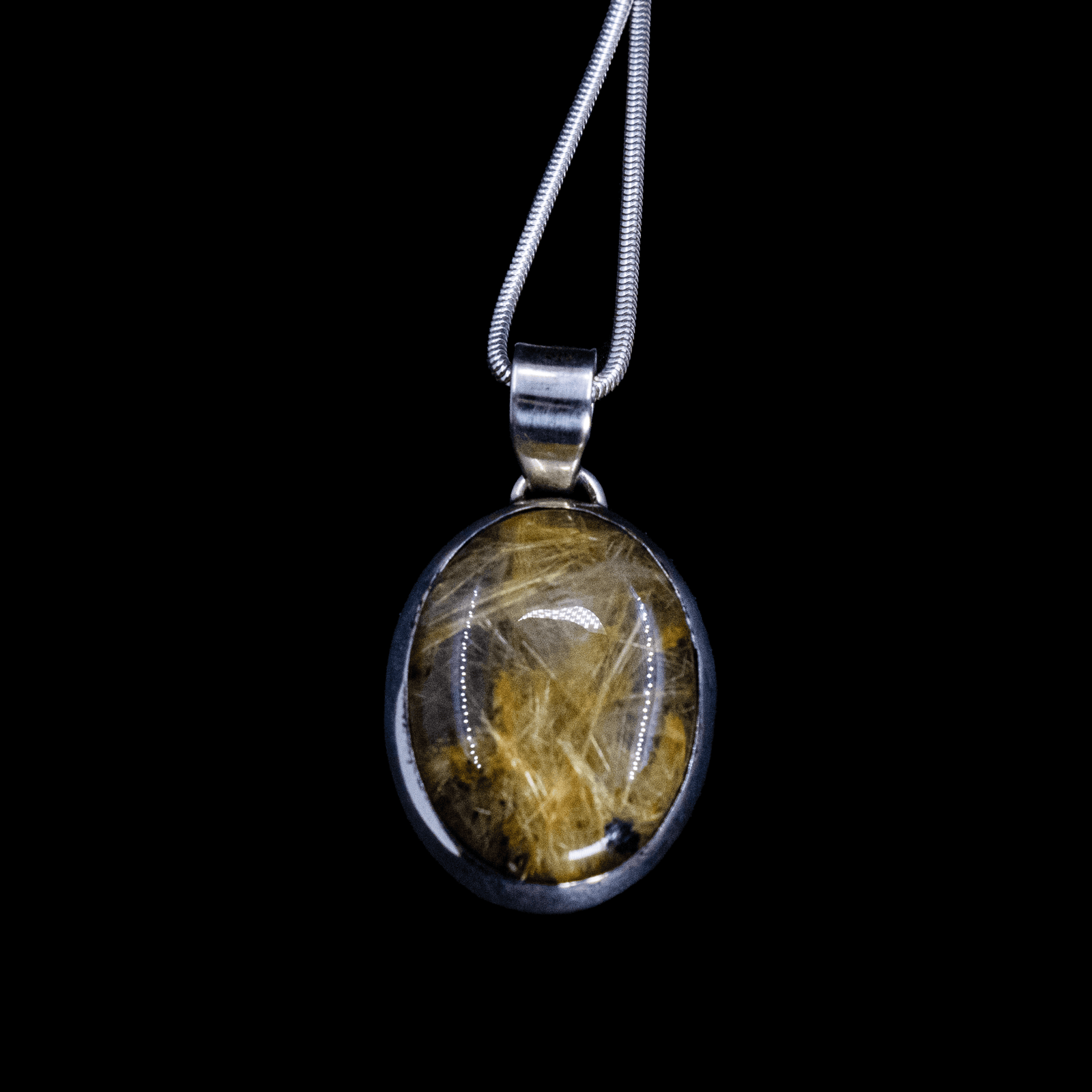 Pendentif en Quartz Rutile