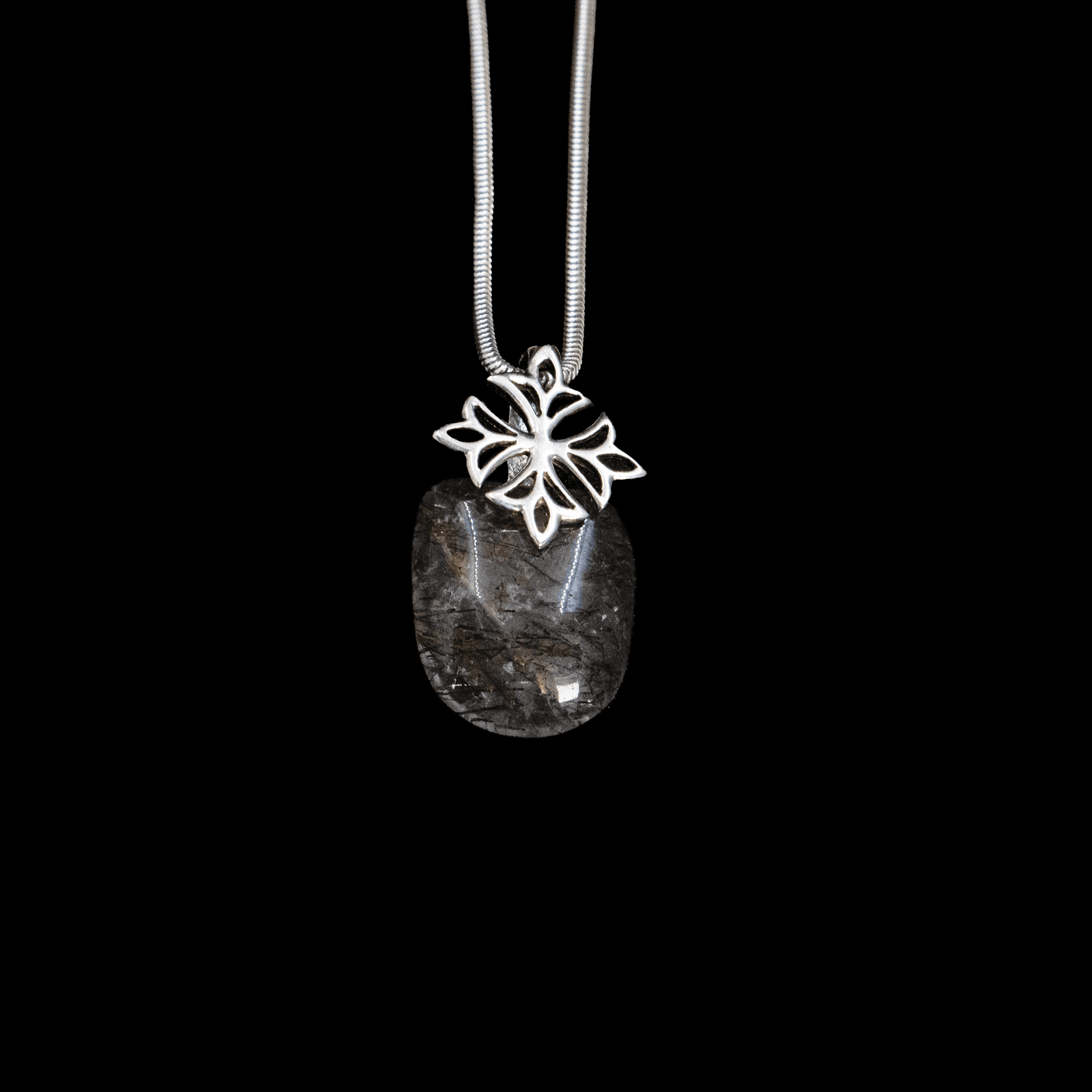 Pendentif en Quartz Tourmaline