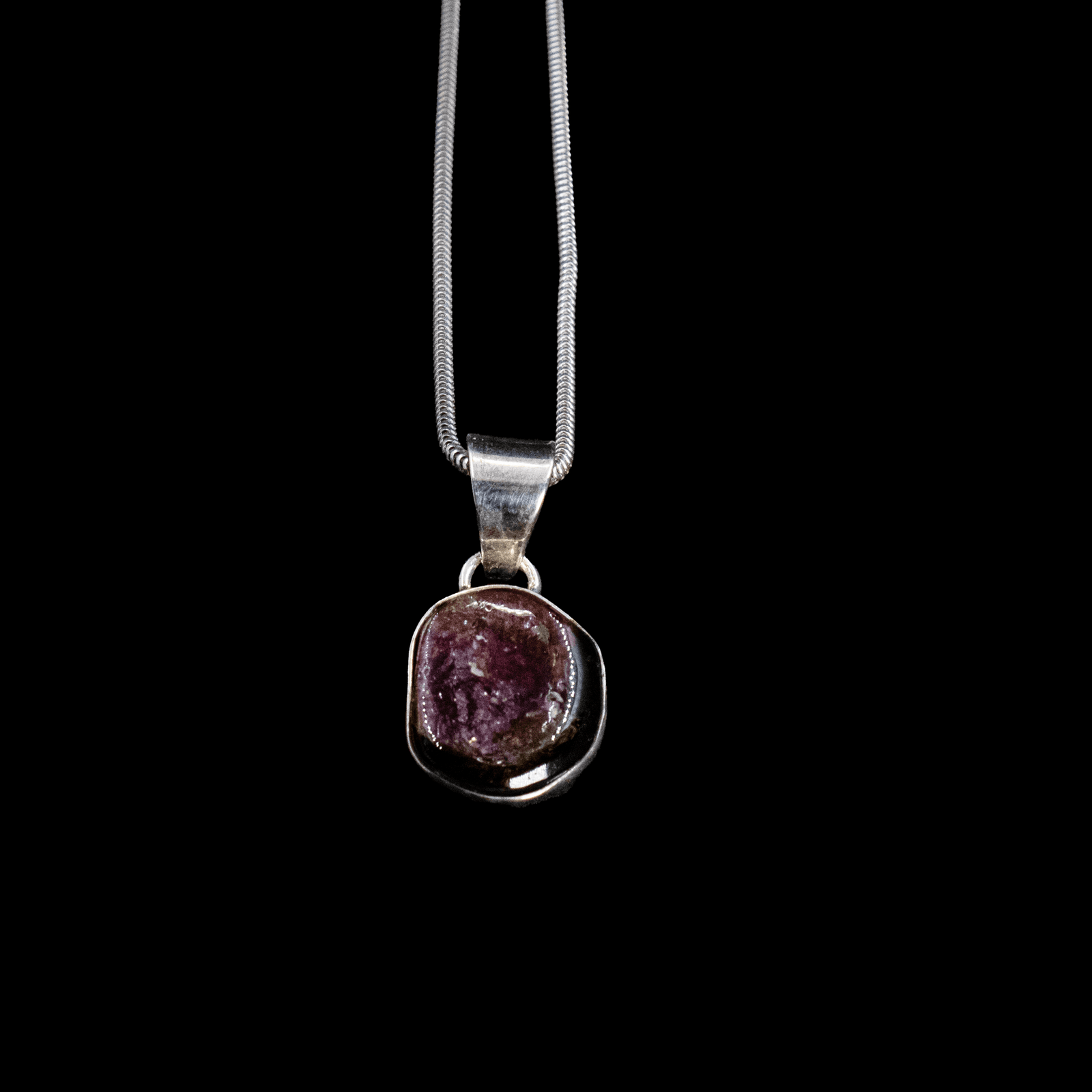 Pendentif en Tourmaline Melon d&rsquo;eau
