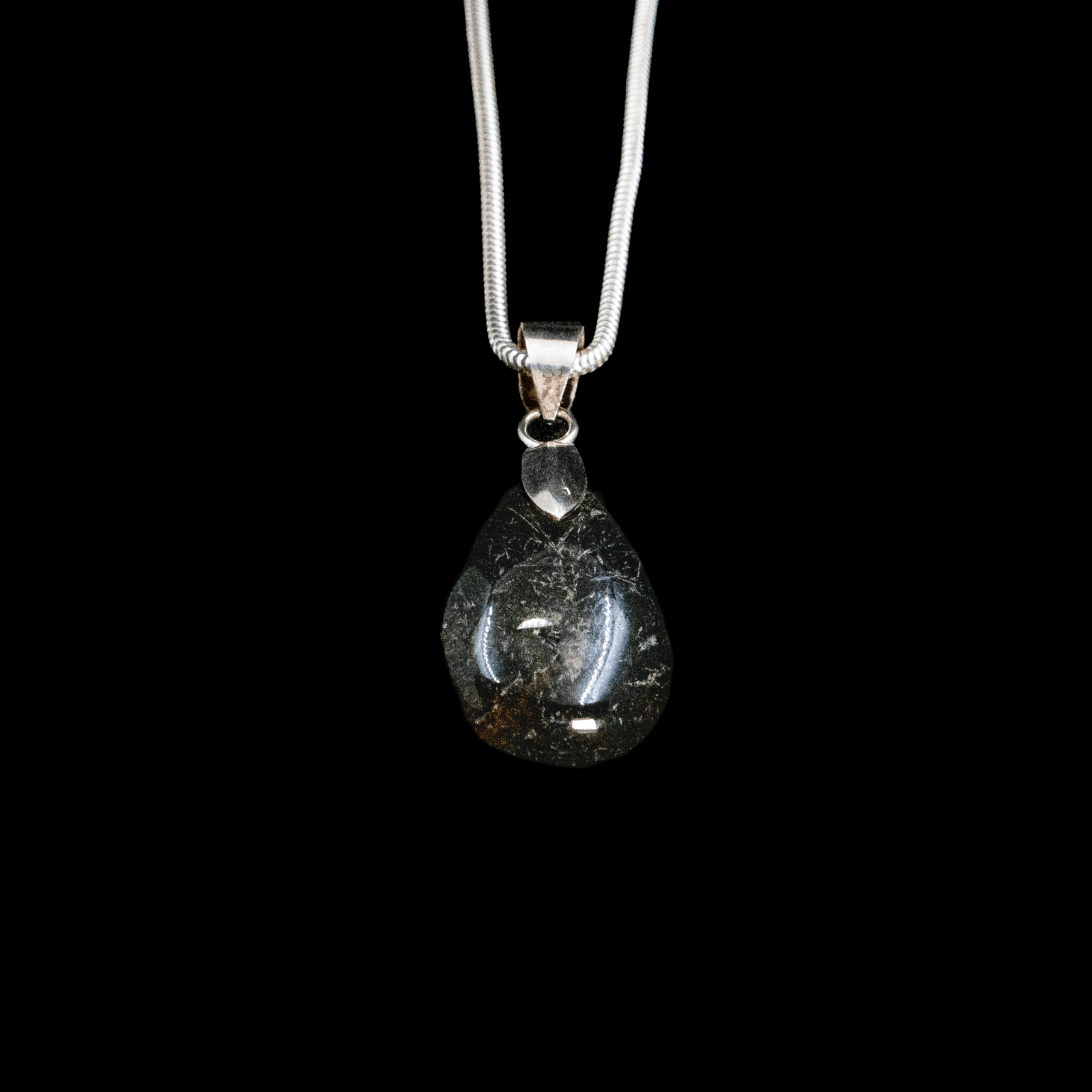 Pendentif en Quartz Tourmaline