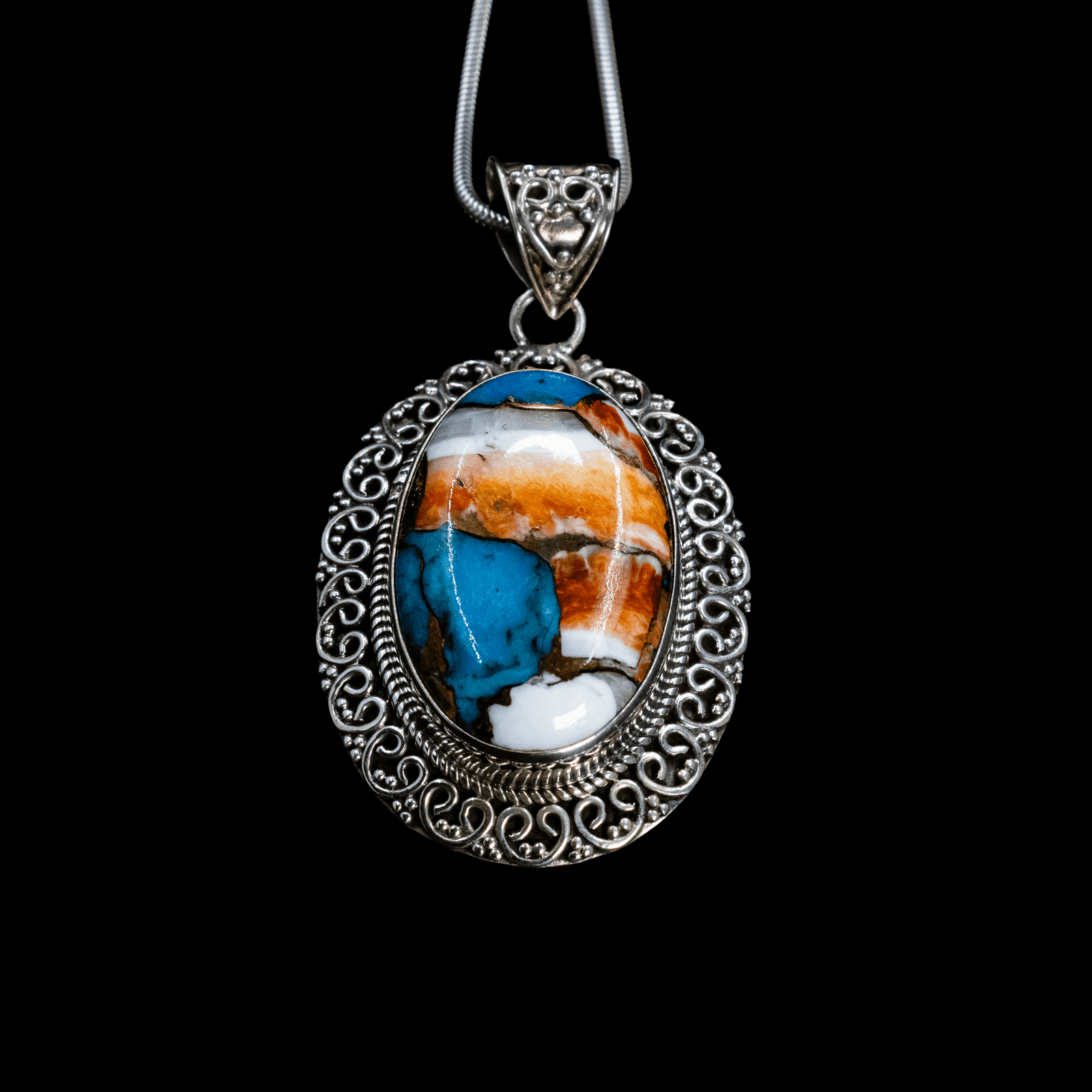 Pendentif en Turquoise Cuivre