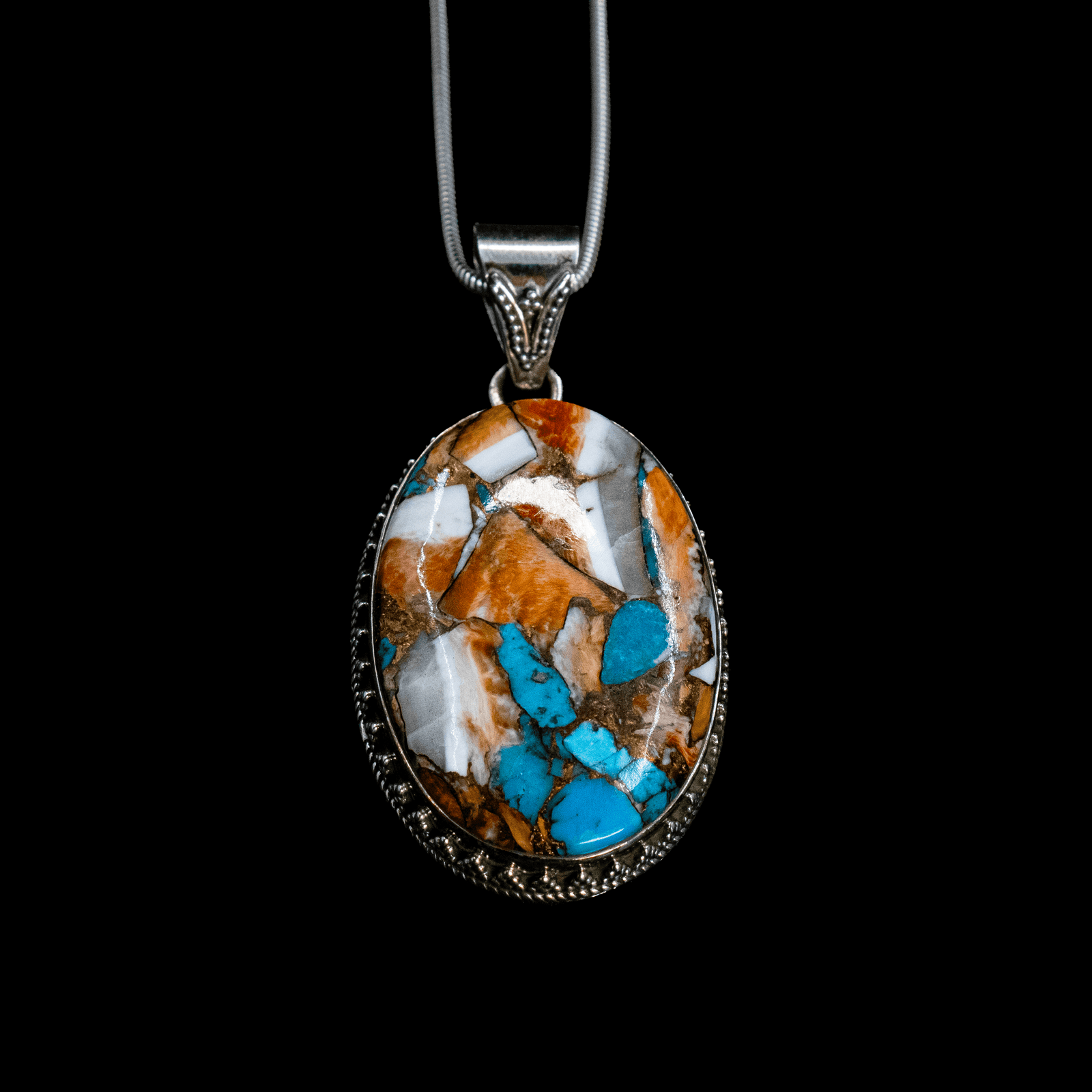 Pendentif en Turquoise Cuivre