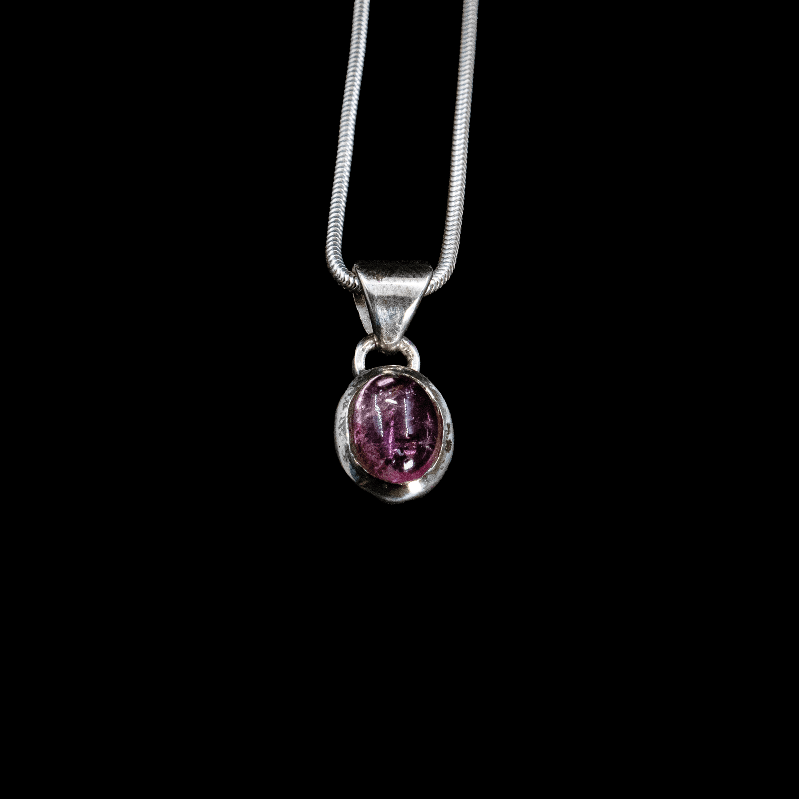 Pendentif en Tourmaline Rose