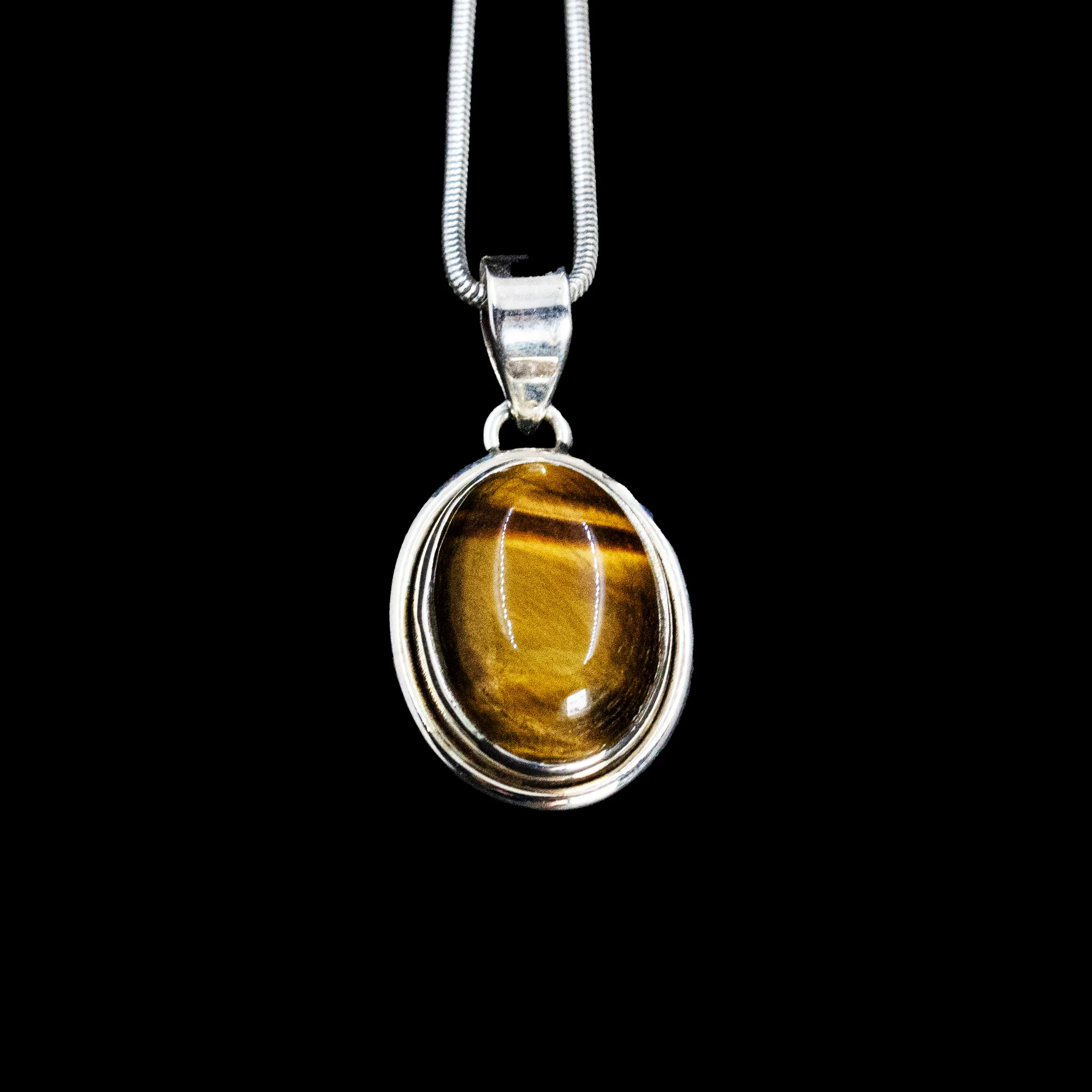 Pendentif en Oeil de Tigre