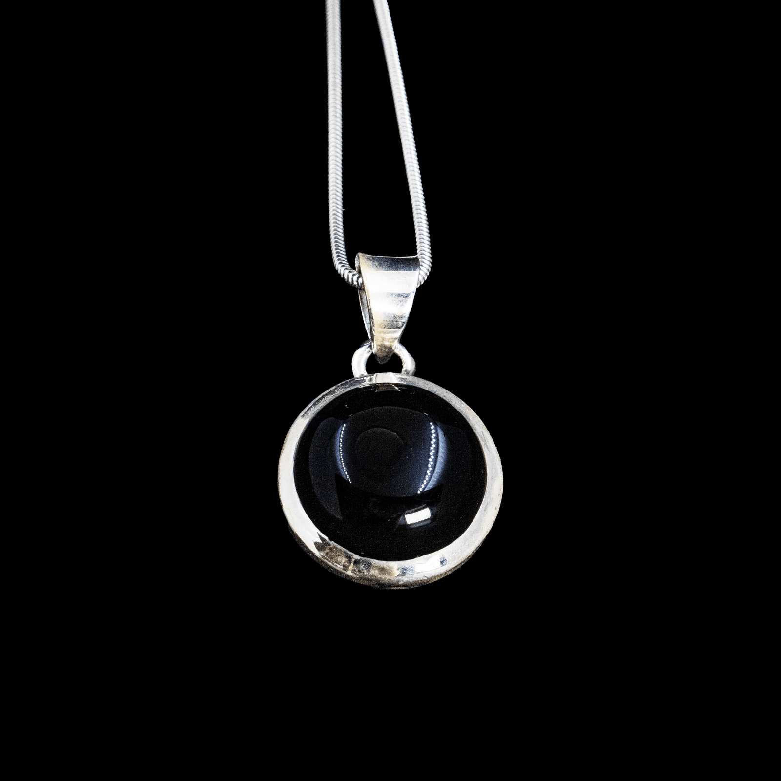 Pendentif en Onyx Noir