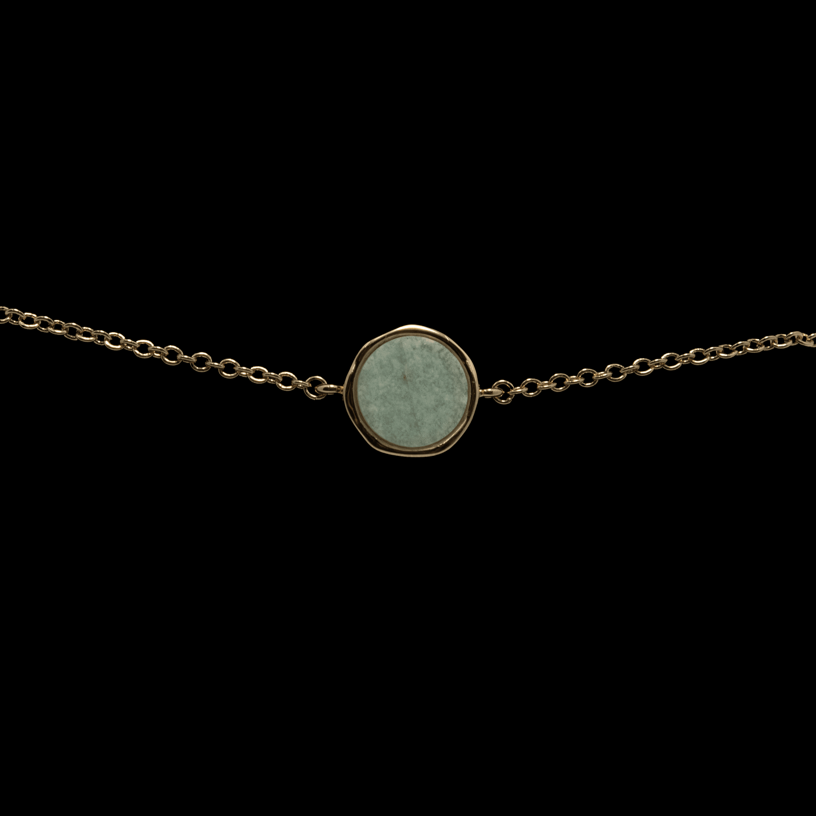Bracelet en Amazonite plaqué or