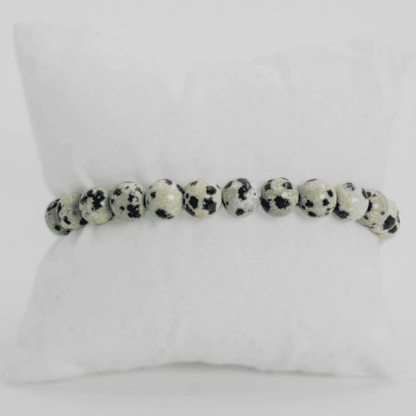 Bracelet en Jaspe dalmatien