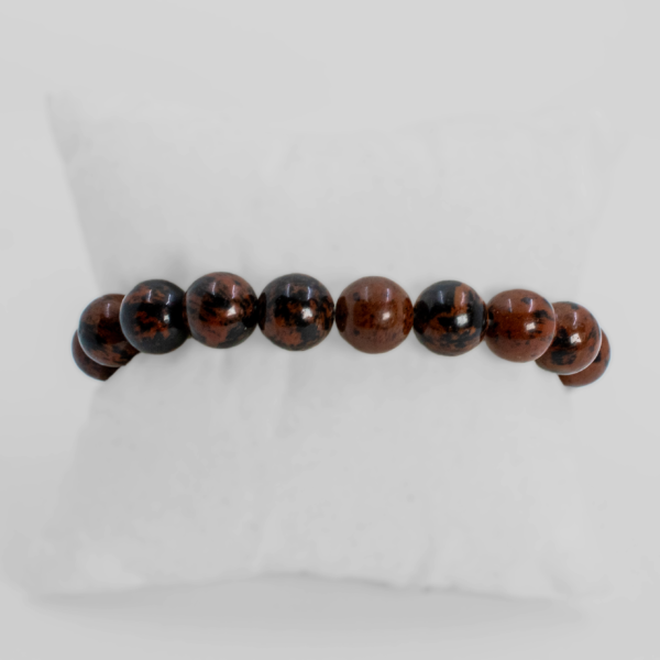Bracelet en Obsidienne acajou