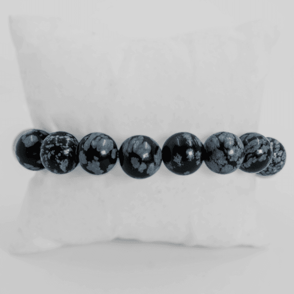 Bracelet en Obsidienne neige