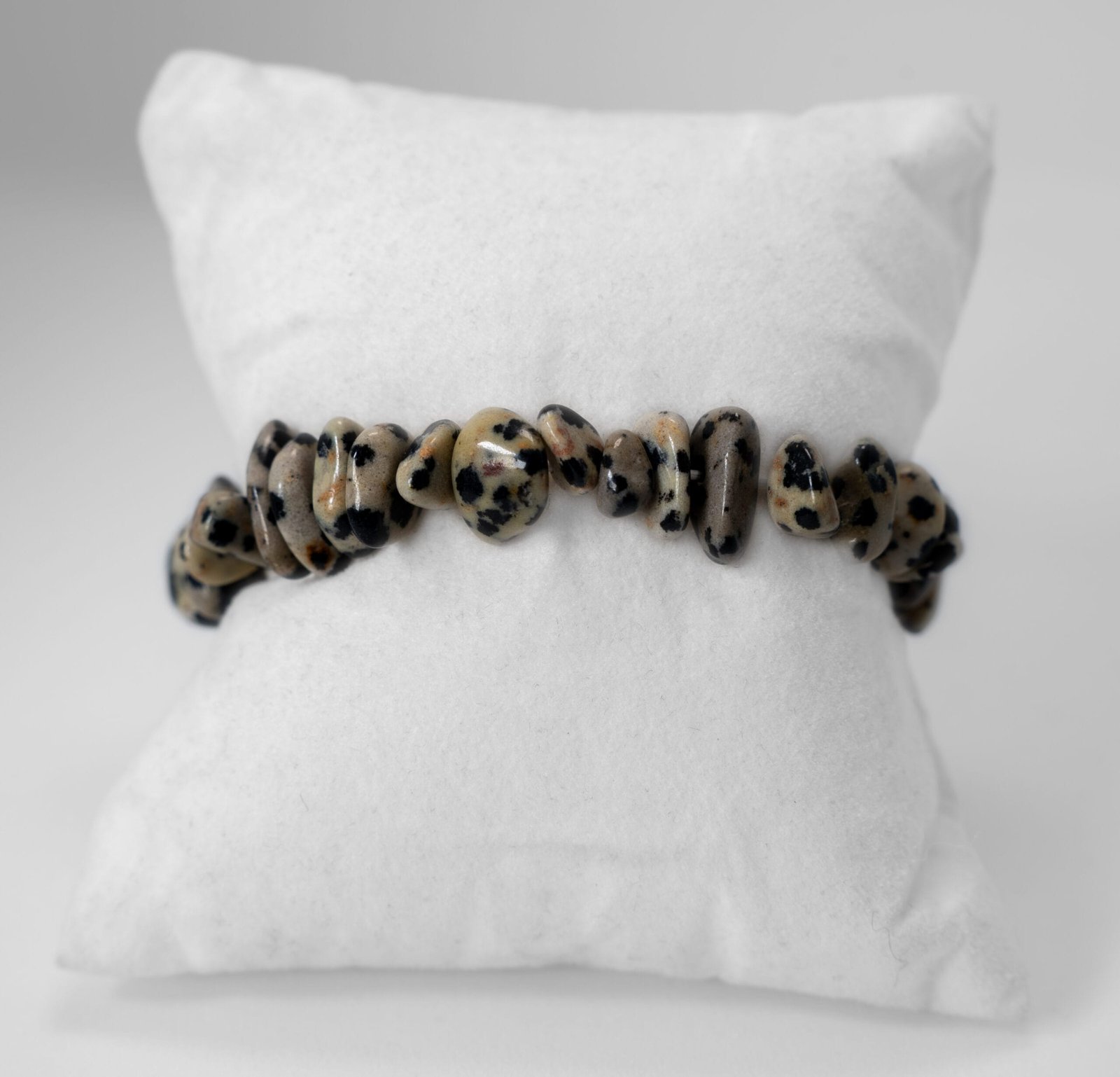 Bracelet en Jaspe Dalmatien